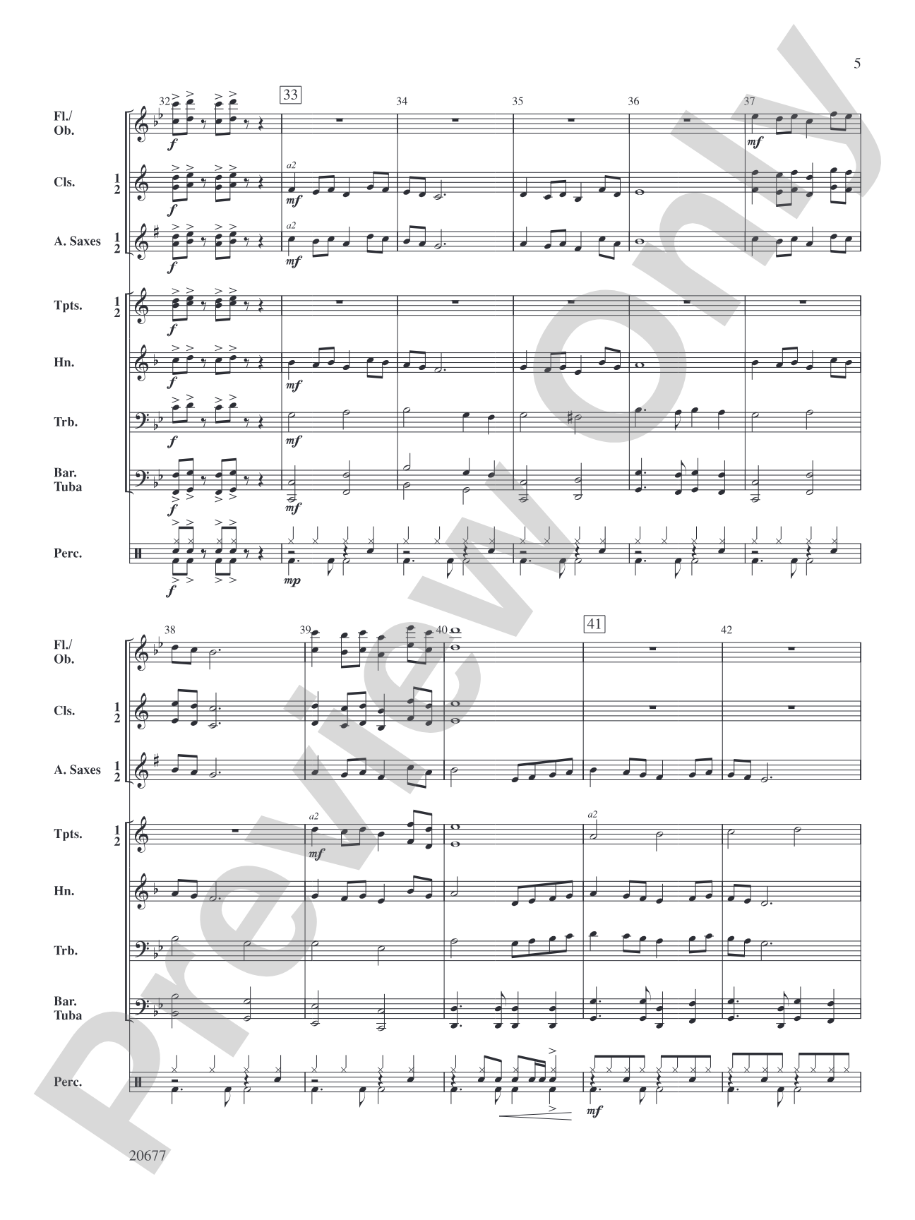 Arocknophobia: Concert Band Conductor Score & Parts