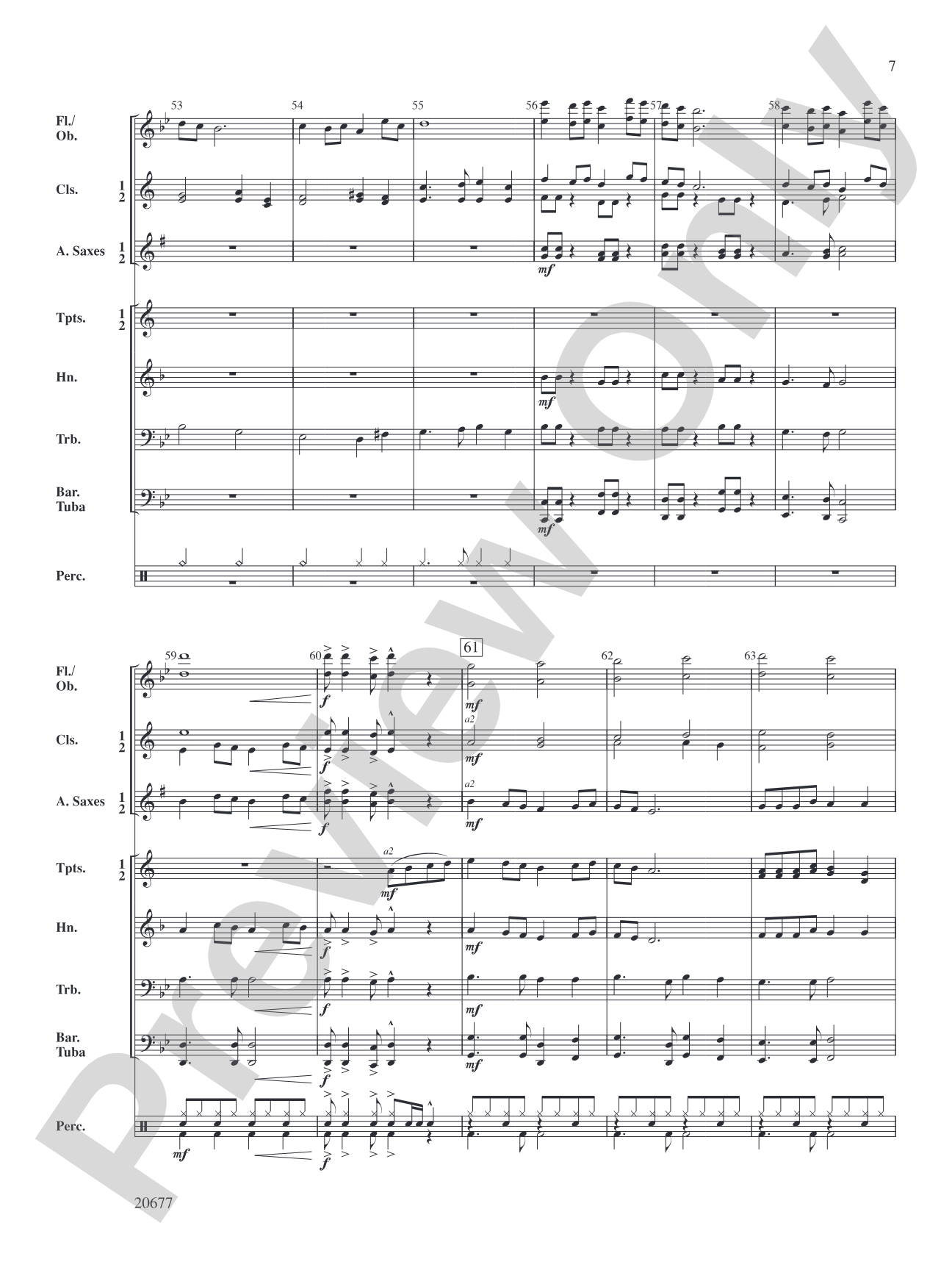 Arocknophobia: Concert Band Conductor Score & Parts