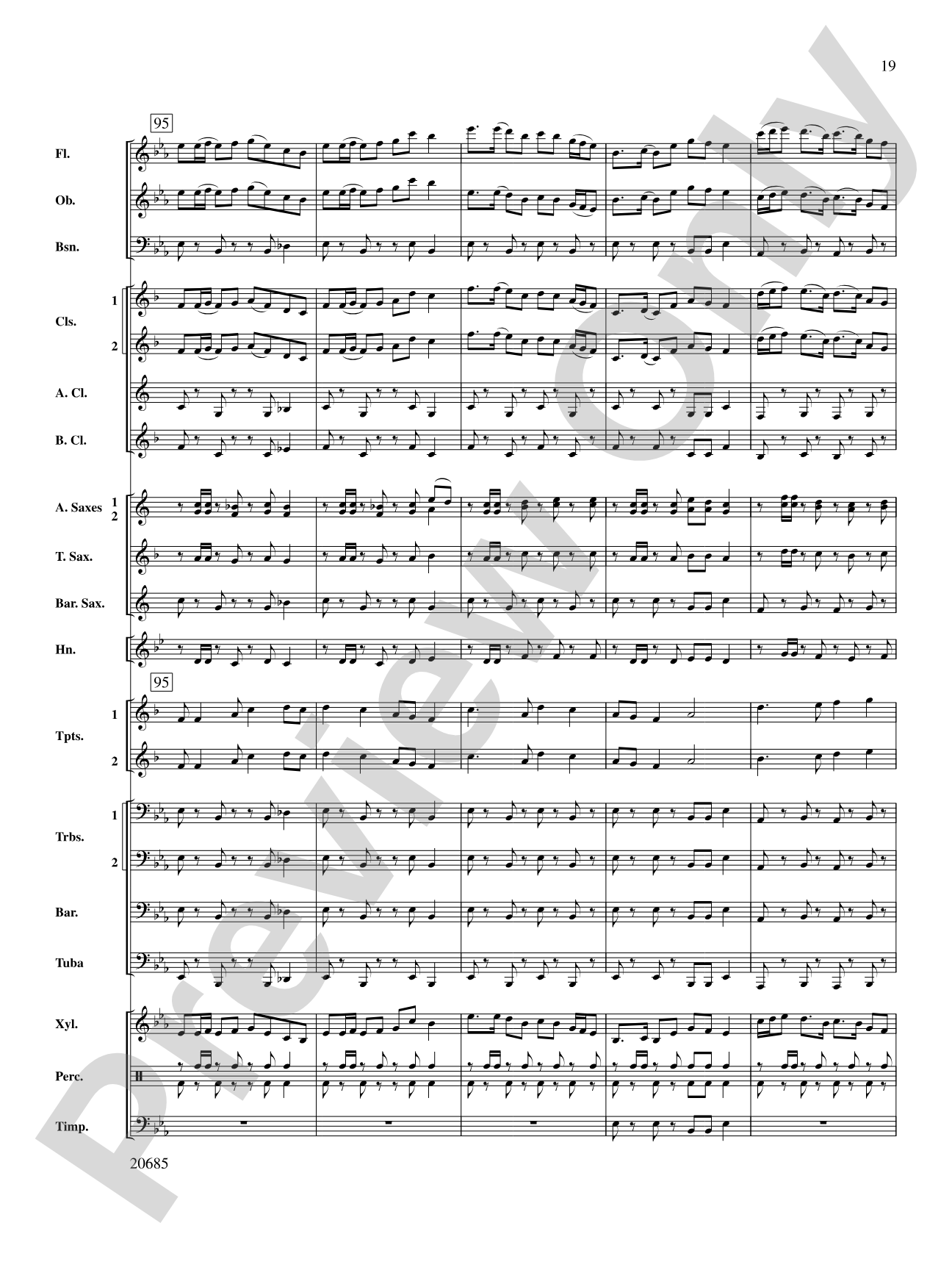 Granite Bay Overture: Concert Band Conductor Score & Parts