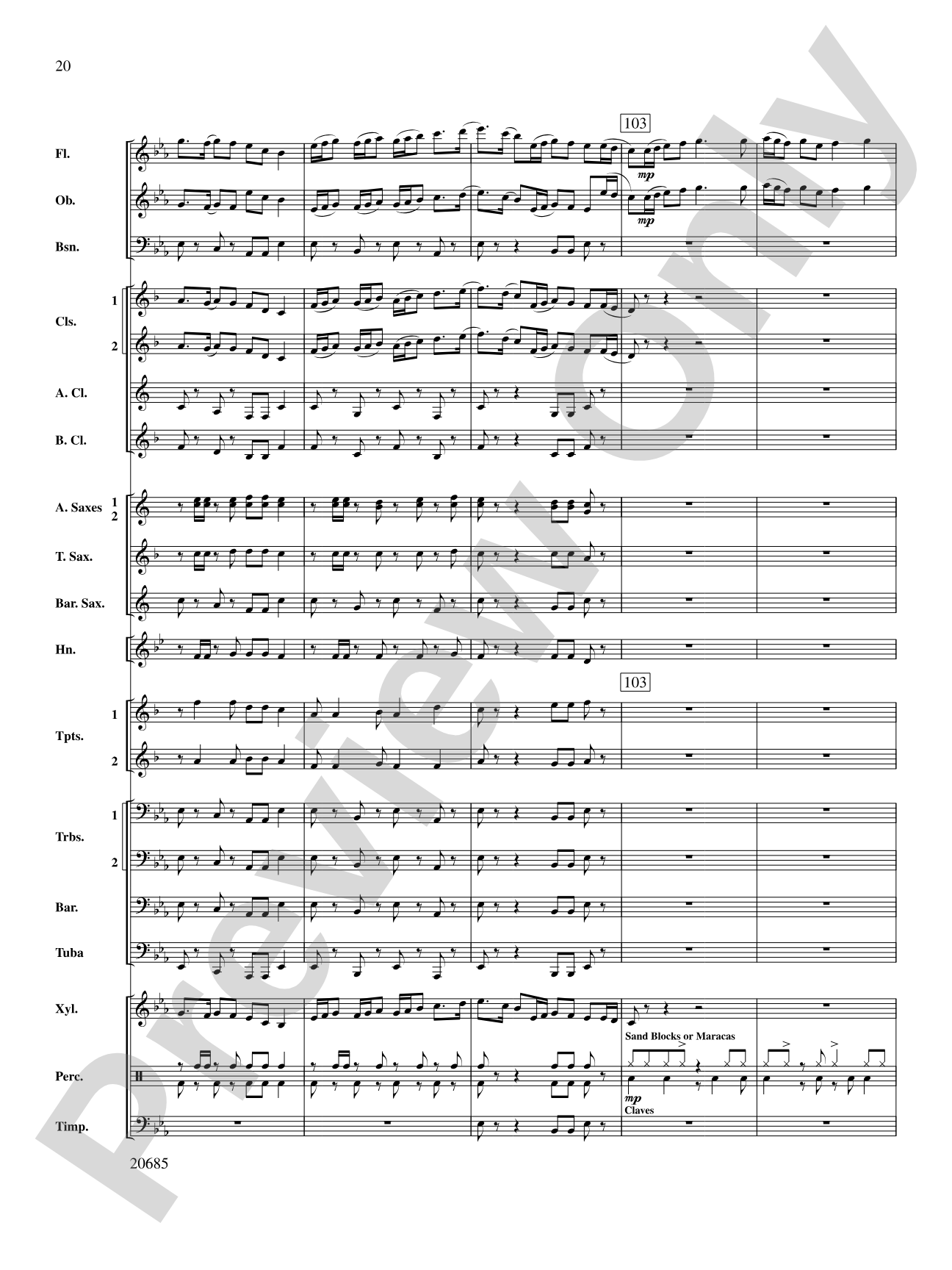 Granite Bay Overture: Concert Band Conductor Score & Parts