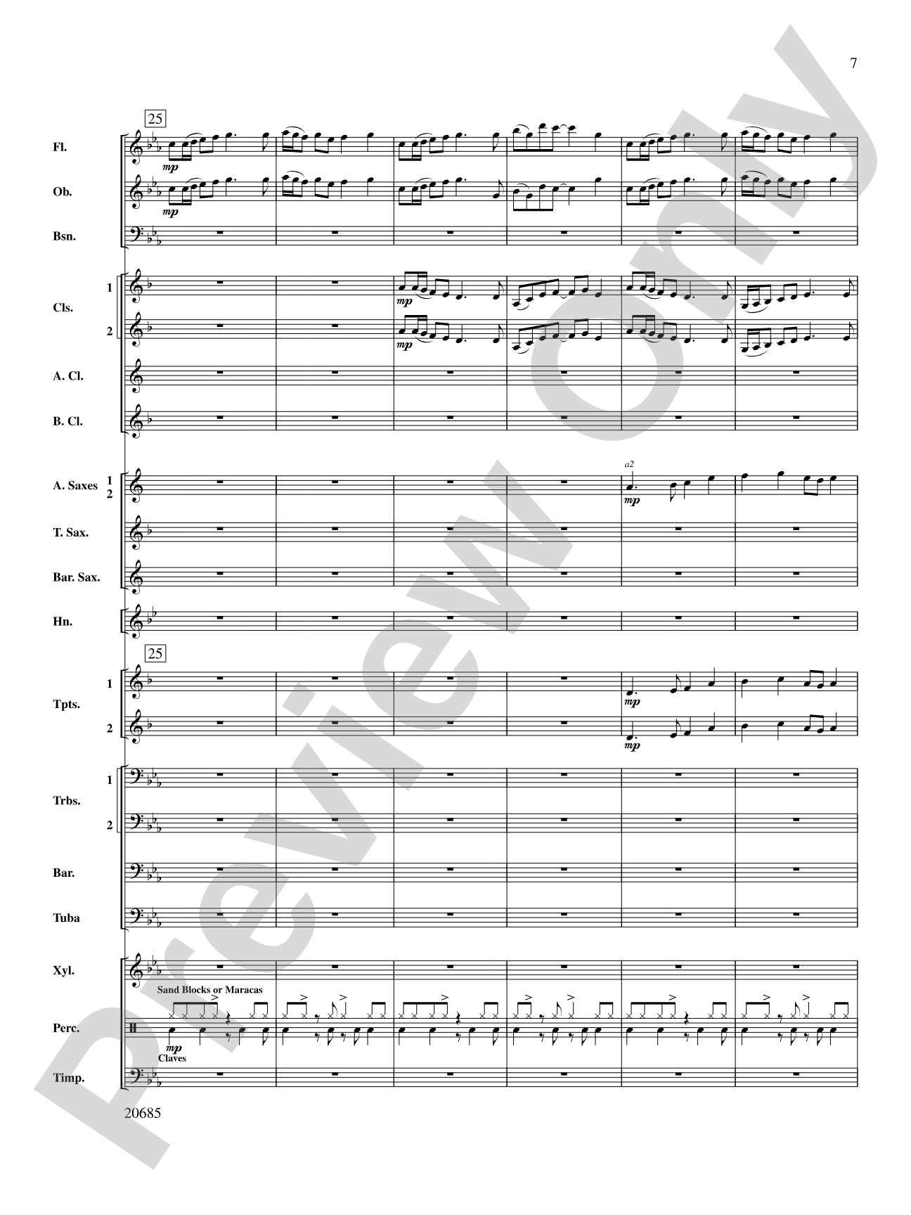 Granite Bay Overture: Concert Band Conductor Score & Parts