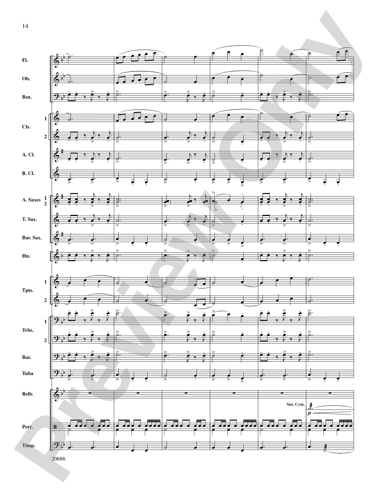 Timberline Overture: Concert Band Conductor Score & Parts