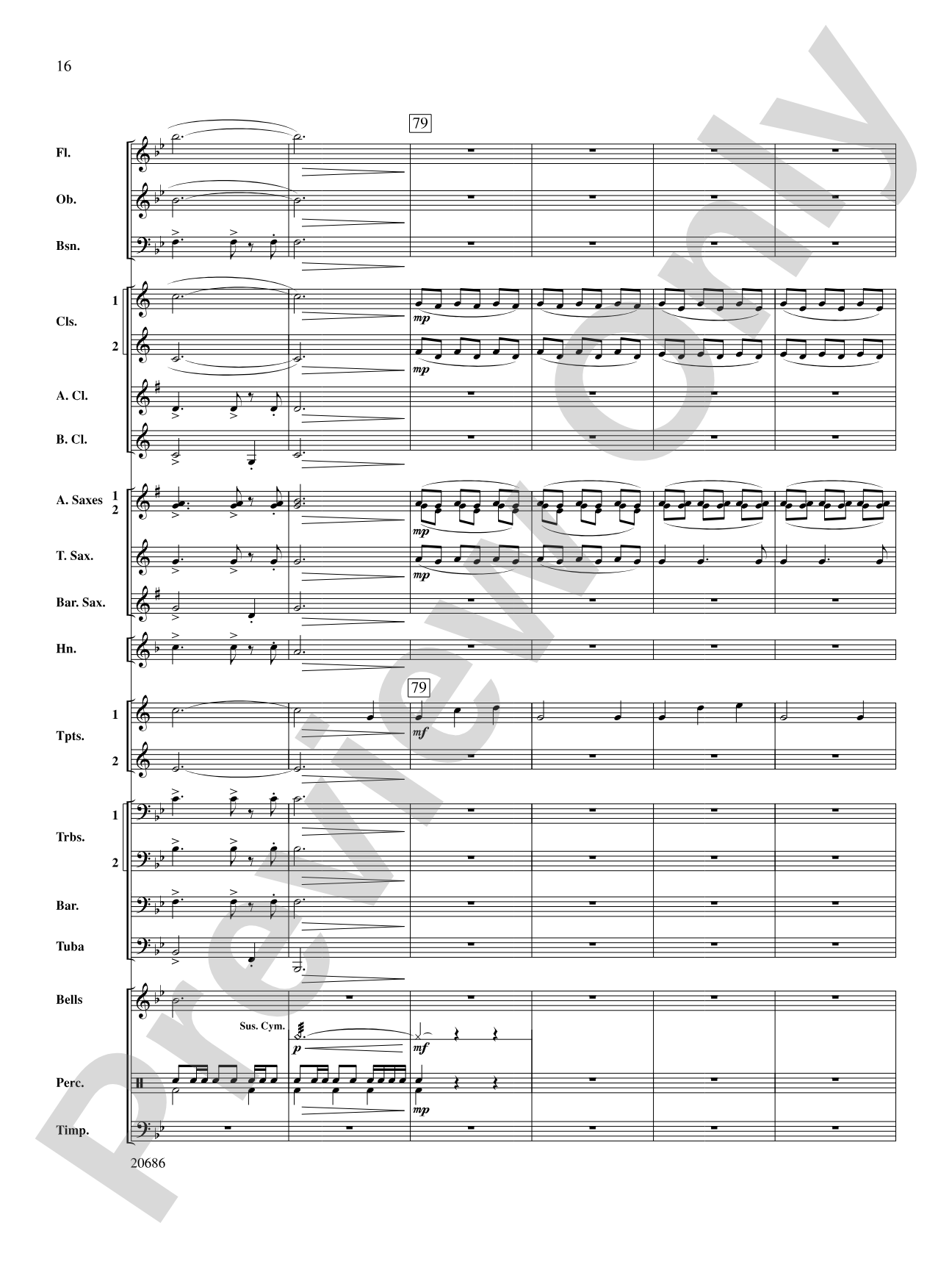 Timberline Overture: Concert Band Conductor Score & Parts