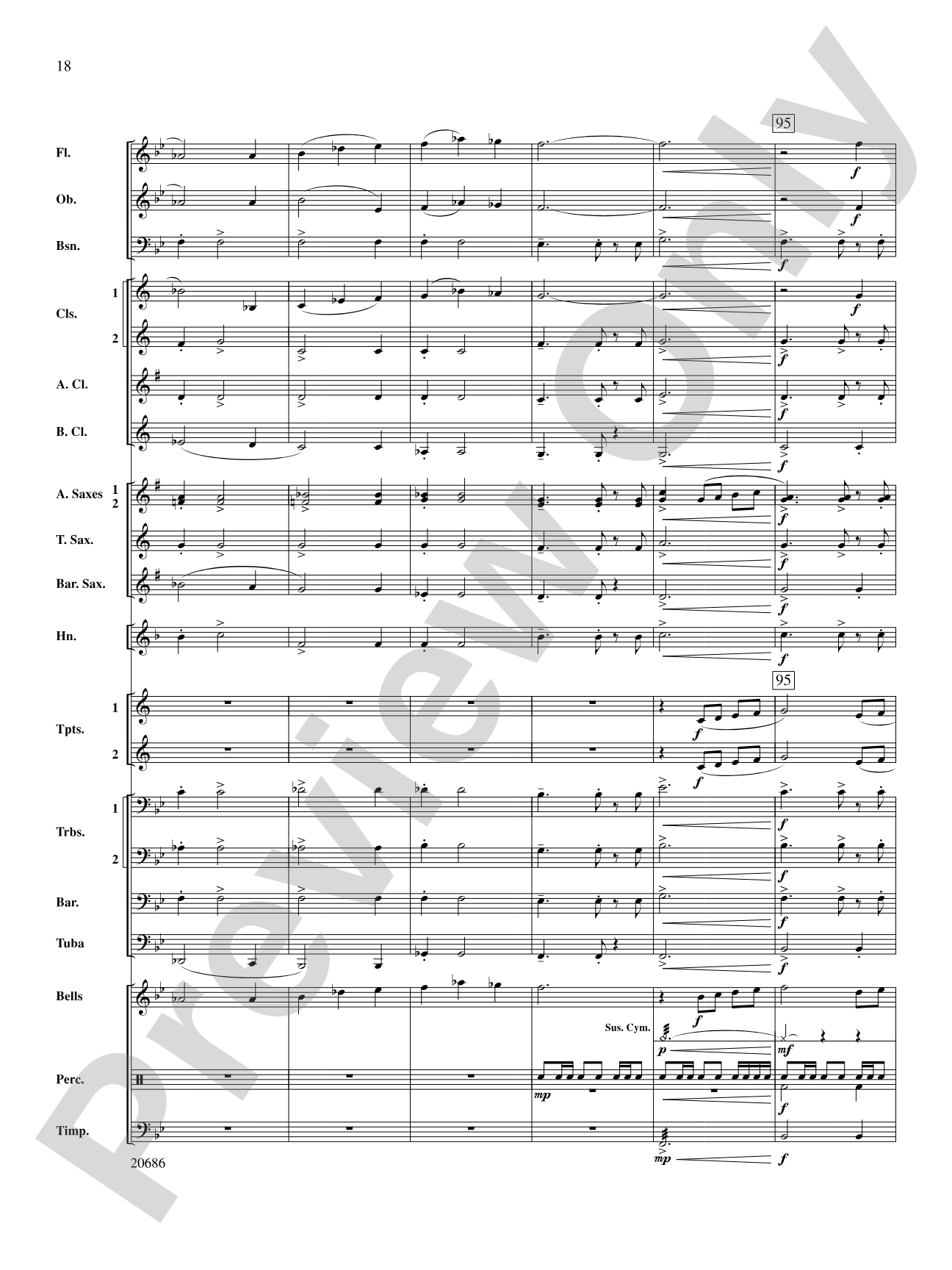 Timberline Overture: Concert Band Conductor Score & Parts