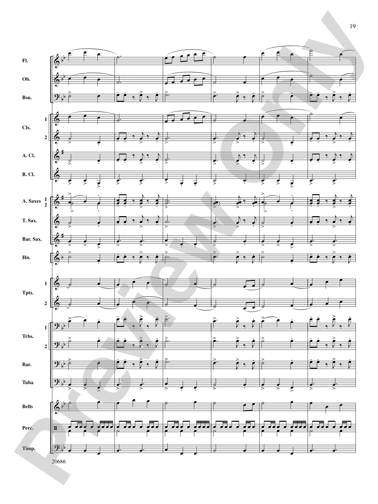 Timberline Overture: Concert Band Conductor Score & Parts