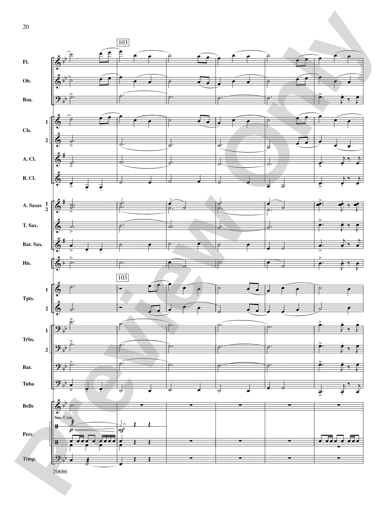 Timberline Overture: Concert Band Conductor Score & Parts