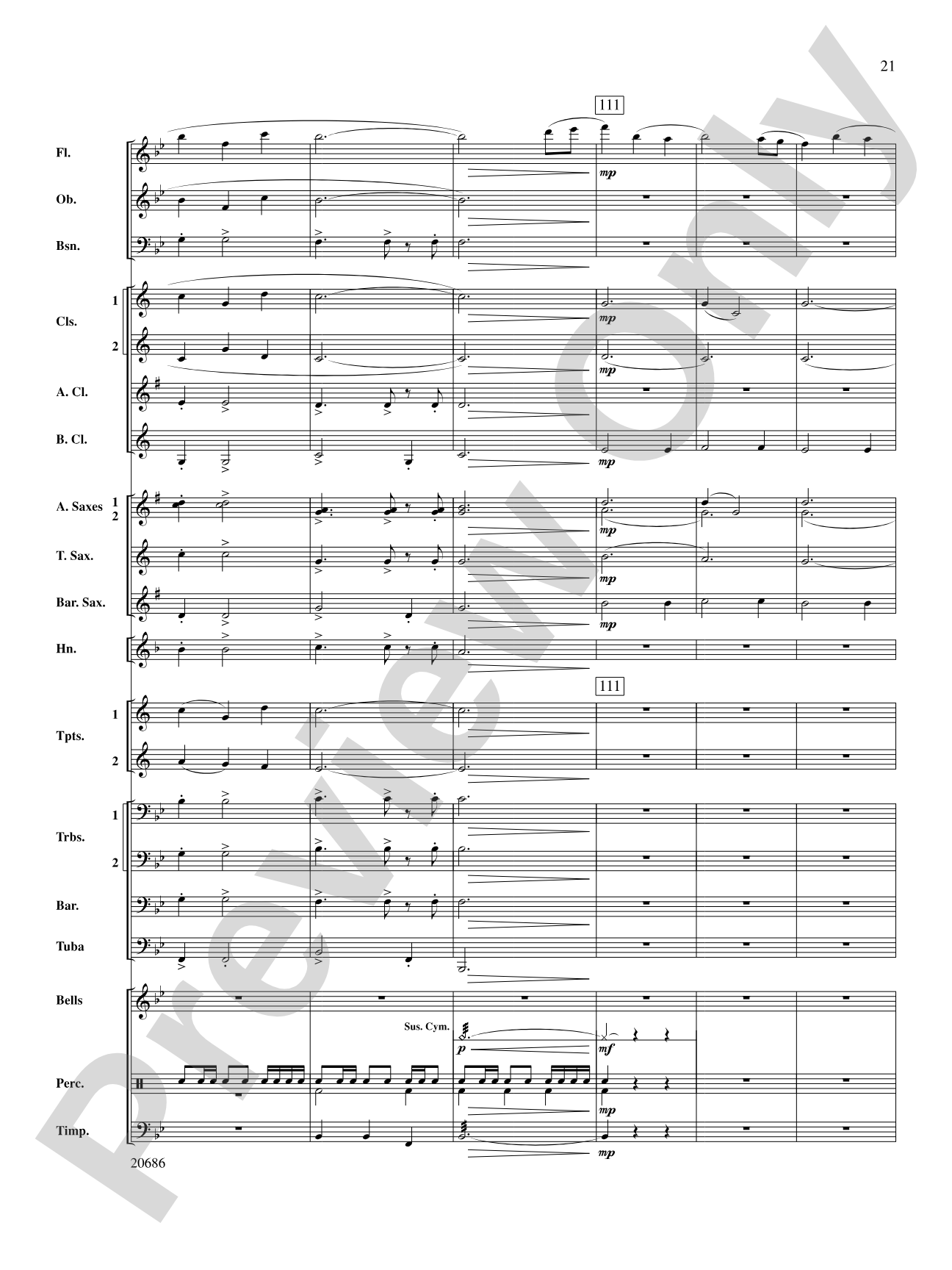 Timberline Overture: Concert Band Conductor Score & Parts