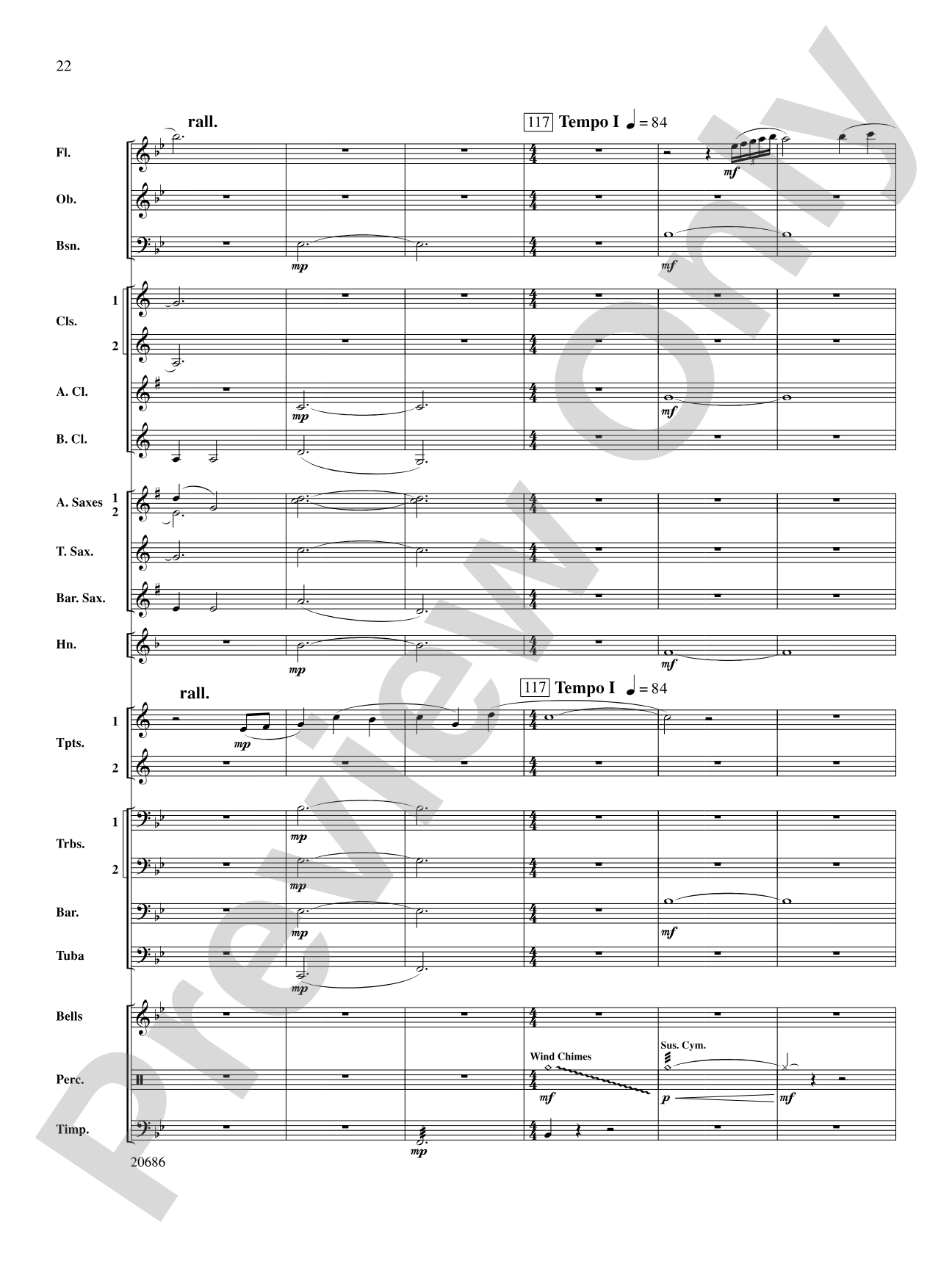 Timberline Overture: Concert Band Conductor Score & Parts