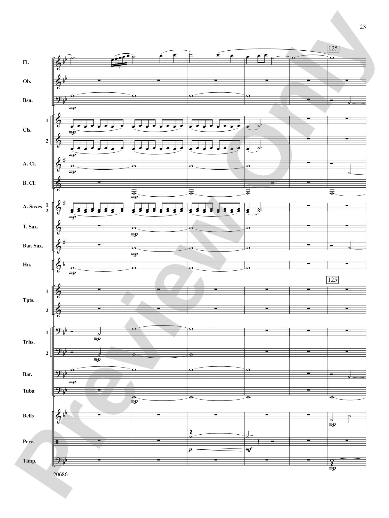 Timberline Overture: Concert Band Conductor Score & Parts