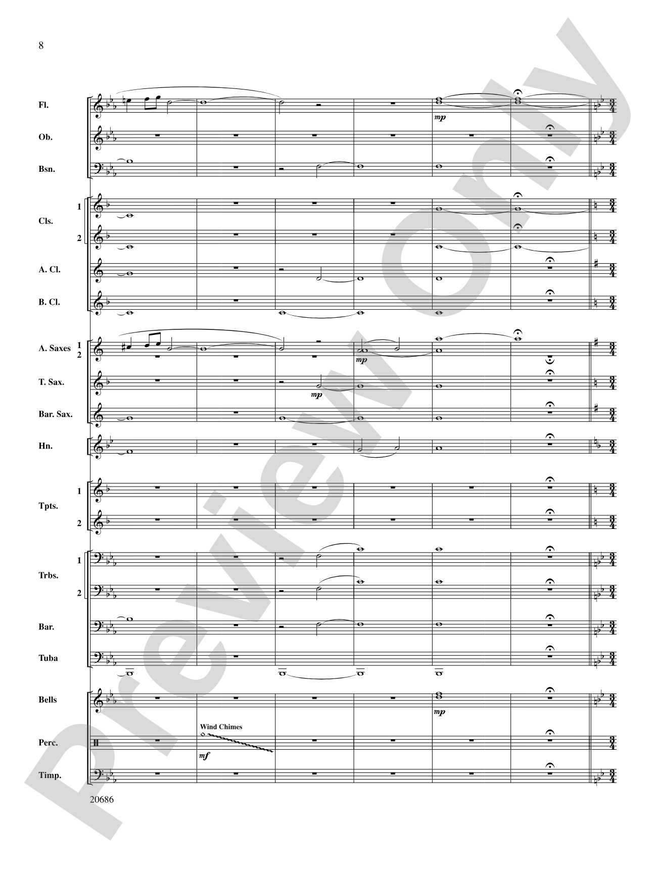 Timberline Overture: Concert Band Conductor Score & Parts