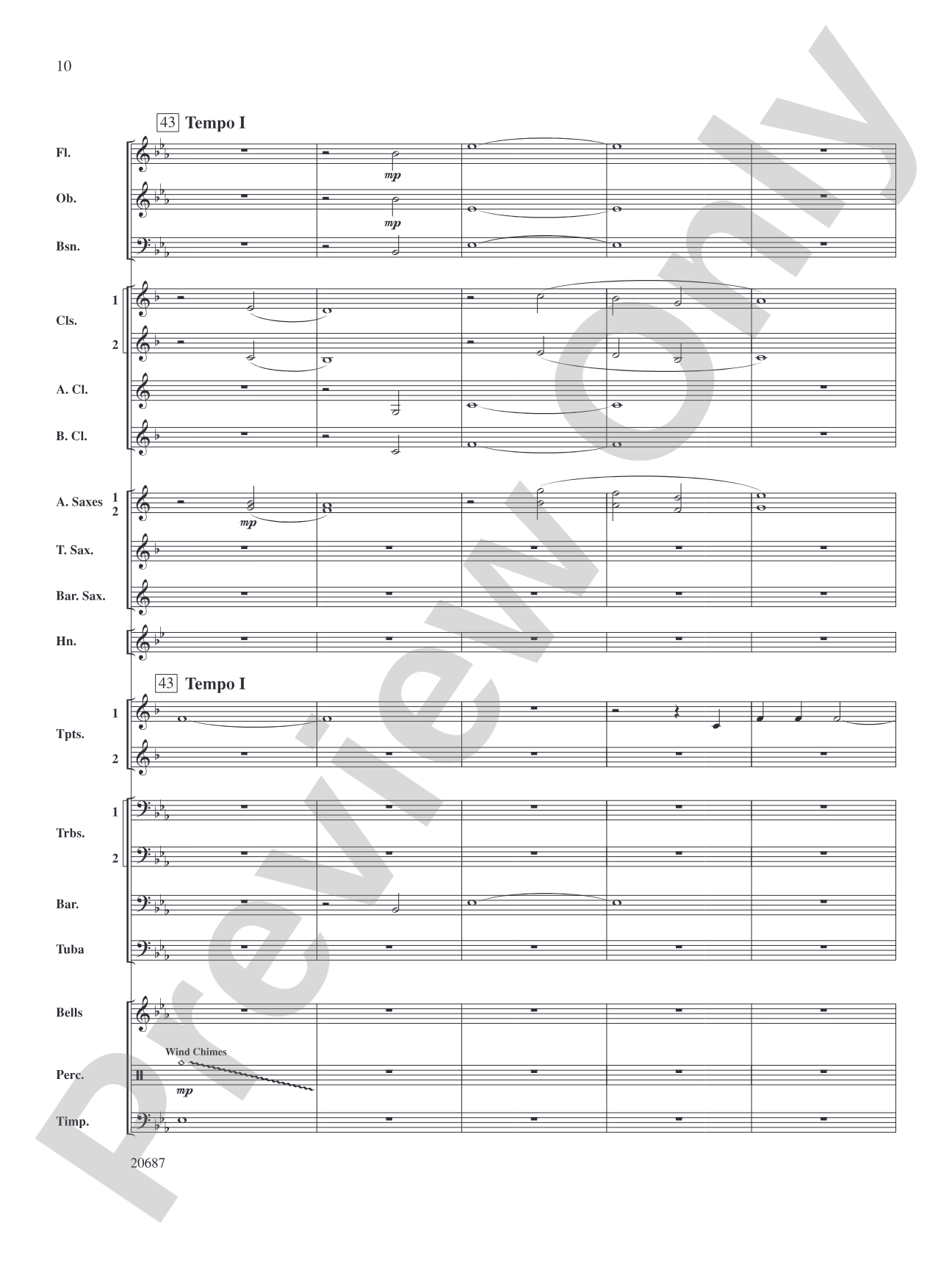 Shenandoah: Concert Band Conductor Score & Parts