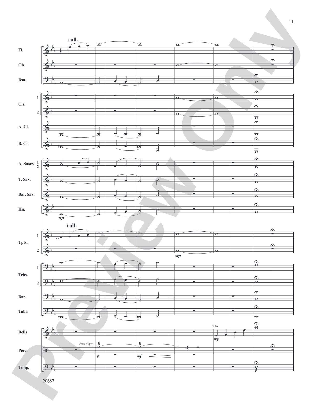 Shenandoah: Concert Band Conductor Score & Parts