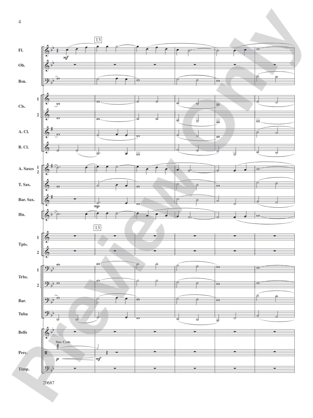 Shenandoah: Concert Band Conductor Score & Parts