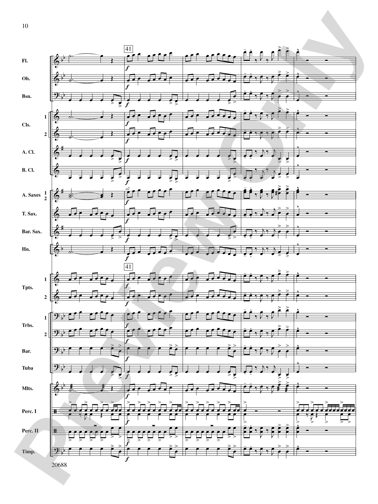 Quintero: Concert Band Conductor Score & Parts