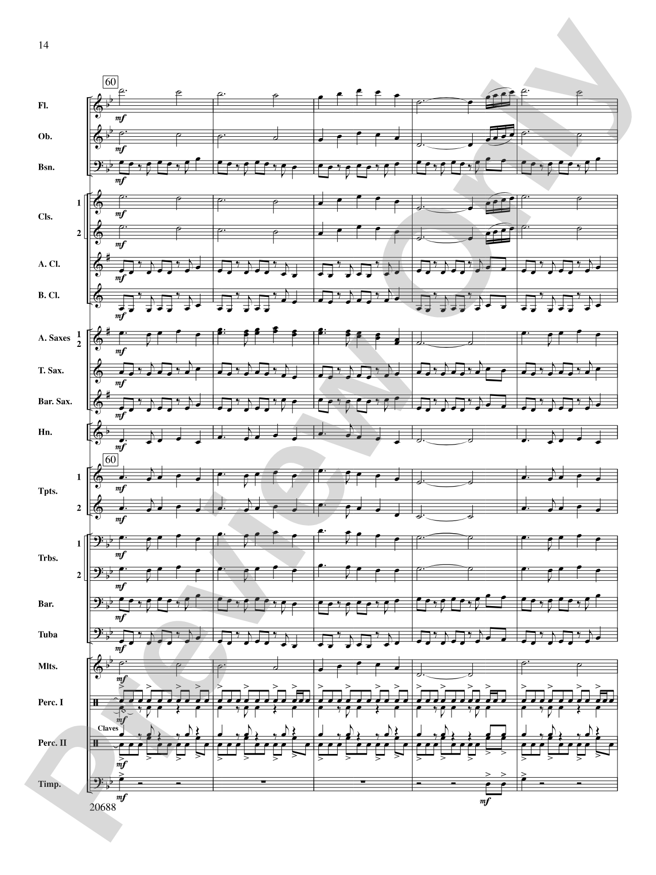 Quintero: Concert Band Conductor Score & Parts