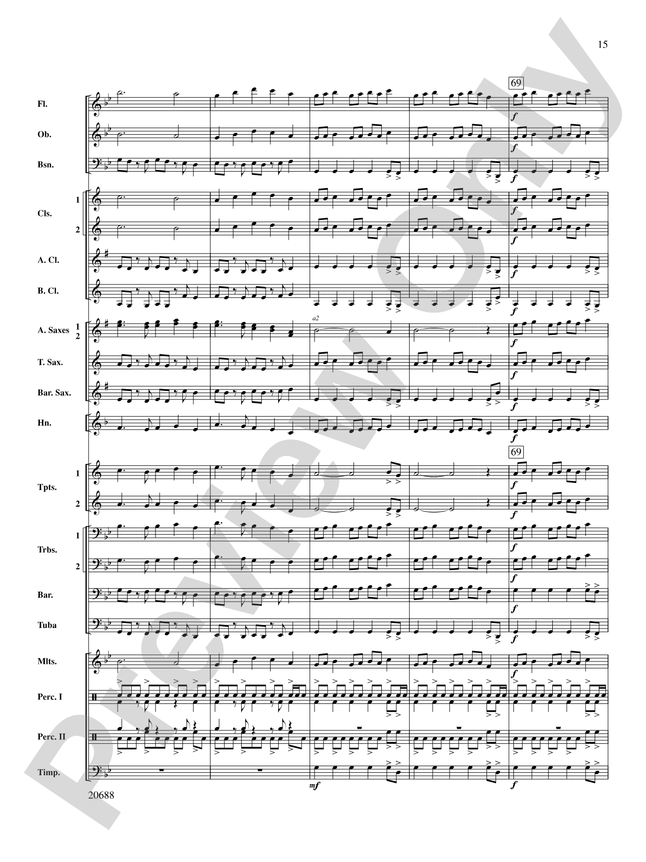 Quintero: Concert Band Conductor Score & Parts
