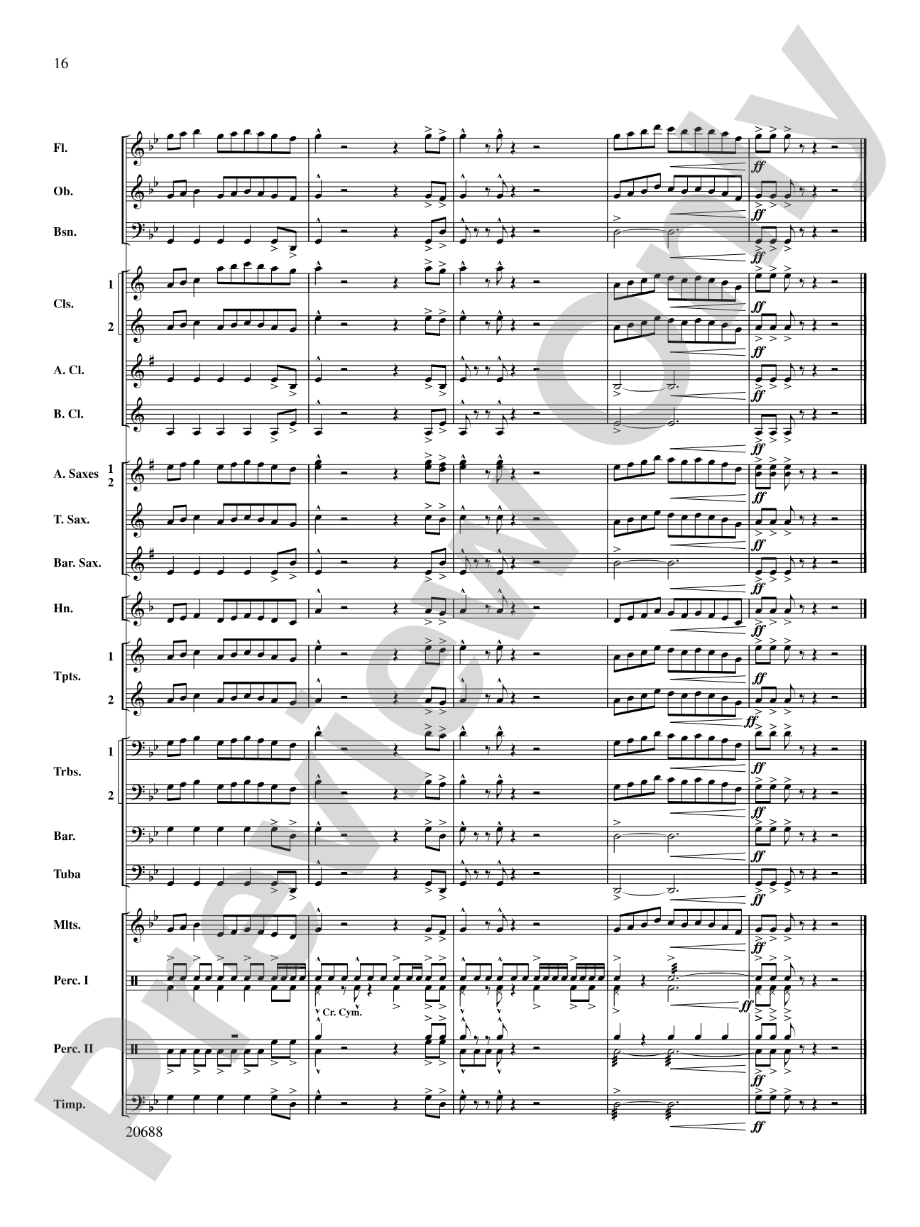 Quintero: Concert Band Conductor Score & Parts