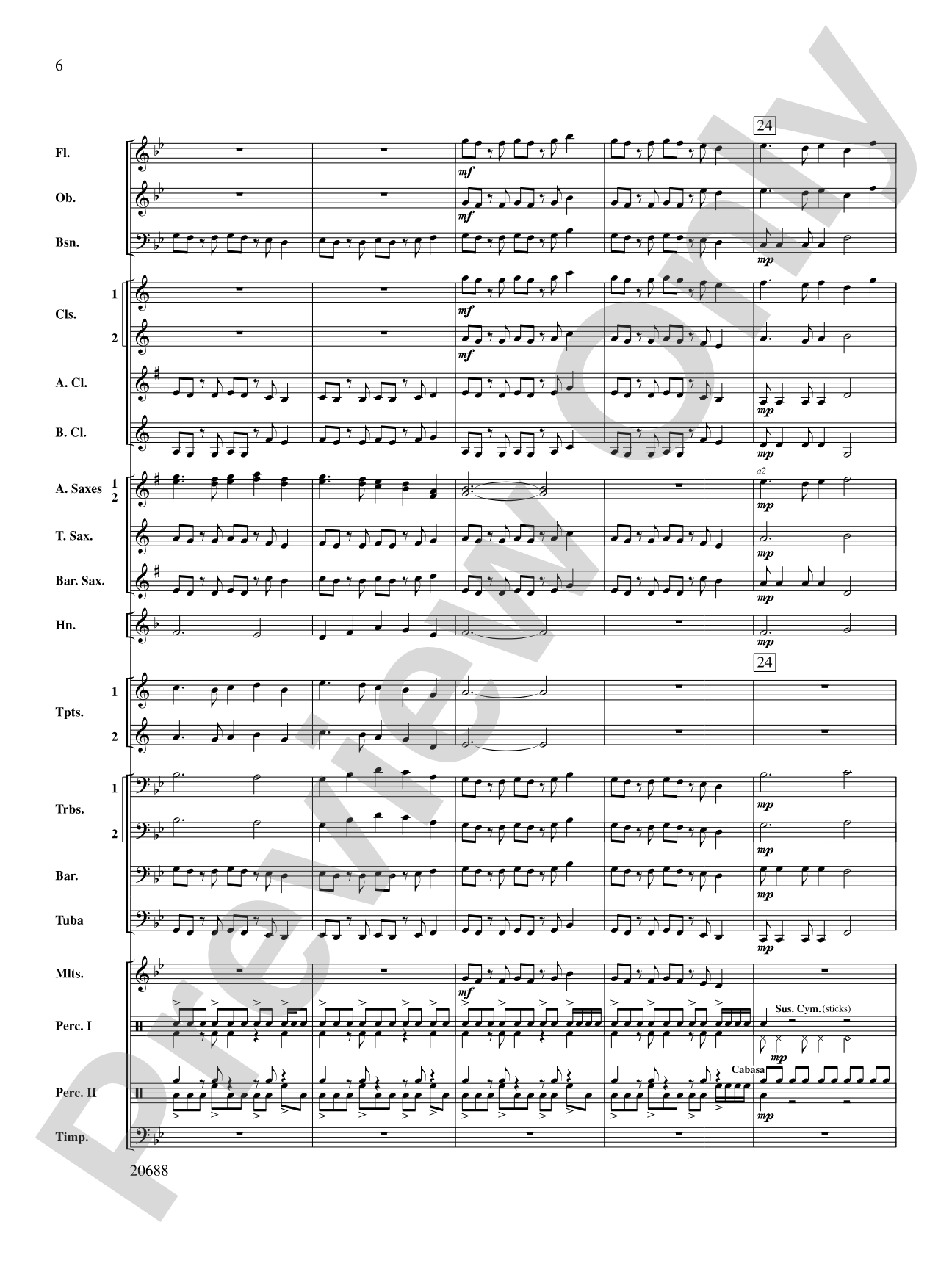 Quintero: Concert Band Conductor Score & Parts