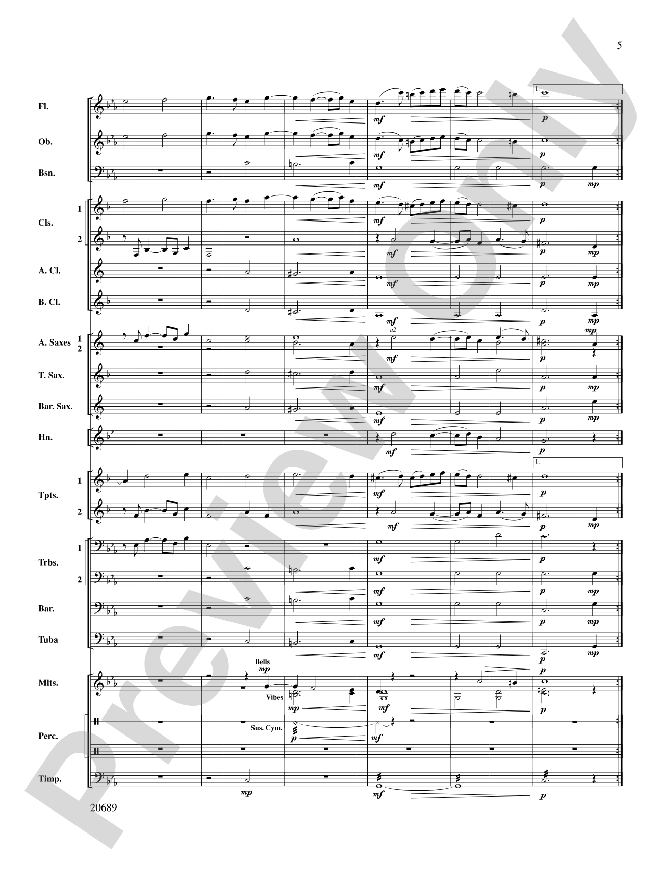 Music of the English Renaissance: Concert Band Conductor Score & Parts