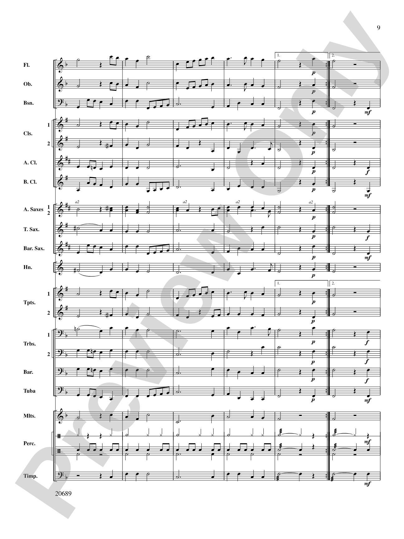 Music of the English Renaissance: Concert Band Conductor Score & Parts