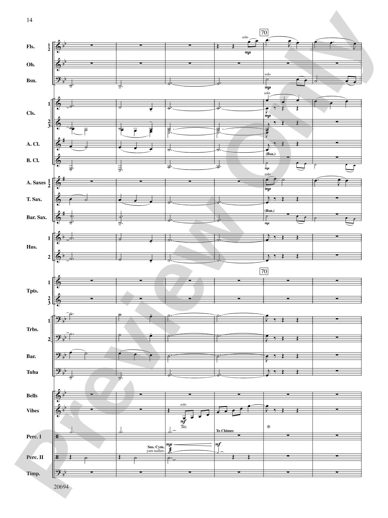 Ballade: Concert Band Conductor Score & Parts
