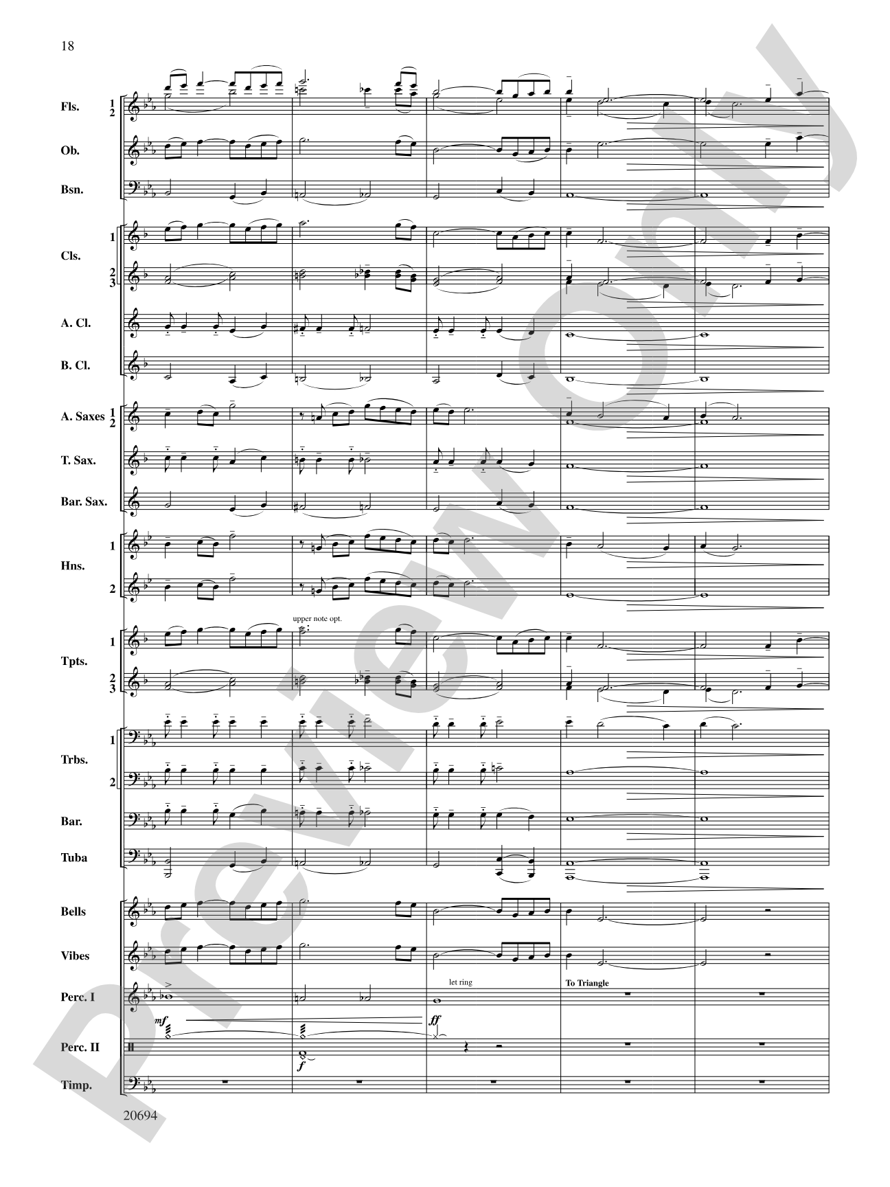 Ballade: Concert Band Conductor Score & Parts