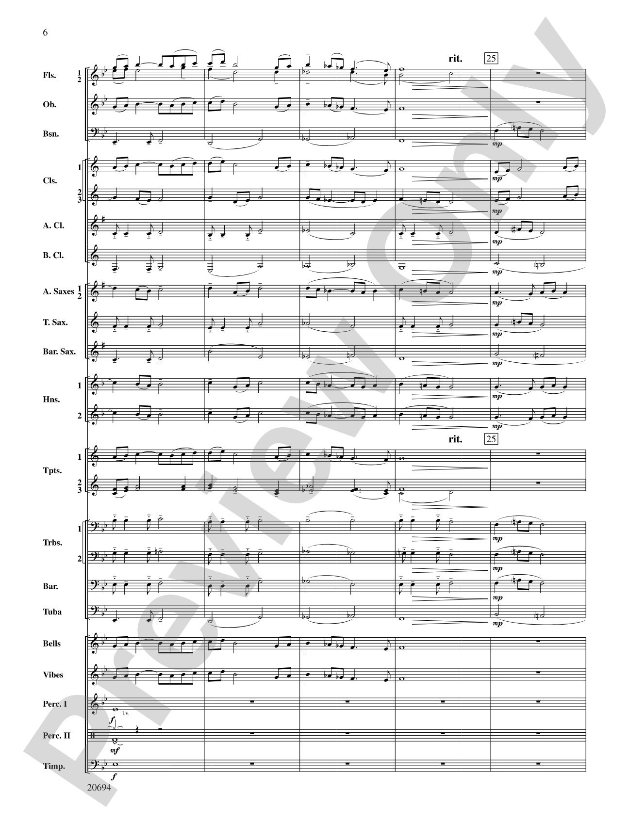 Ballade: Concert Band Conductor Score & Parts