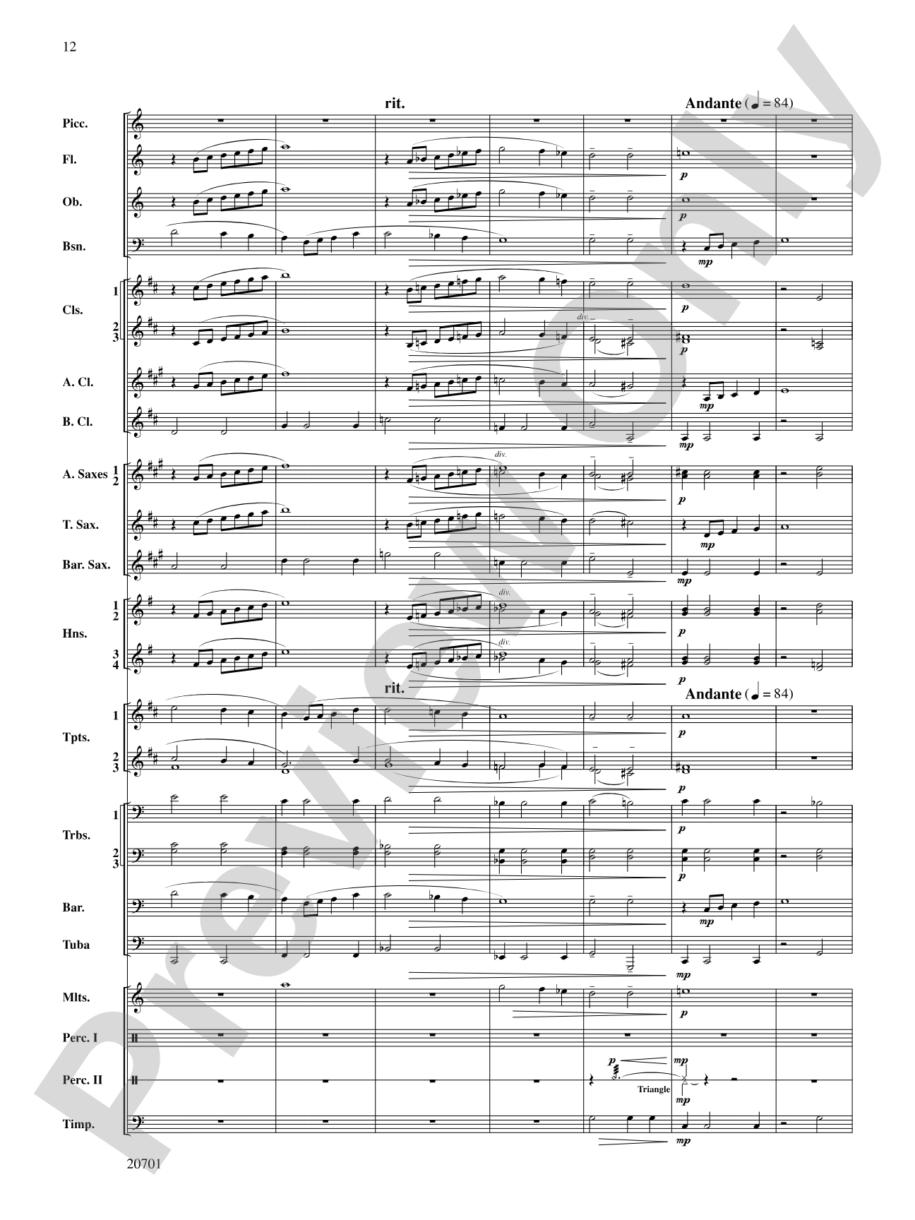 Lincoln Legend: Concert Band Conductor Score & Parts