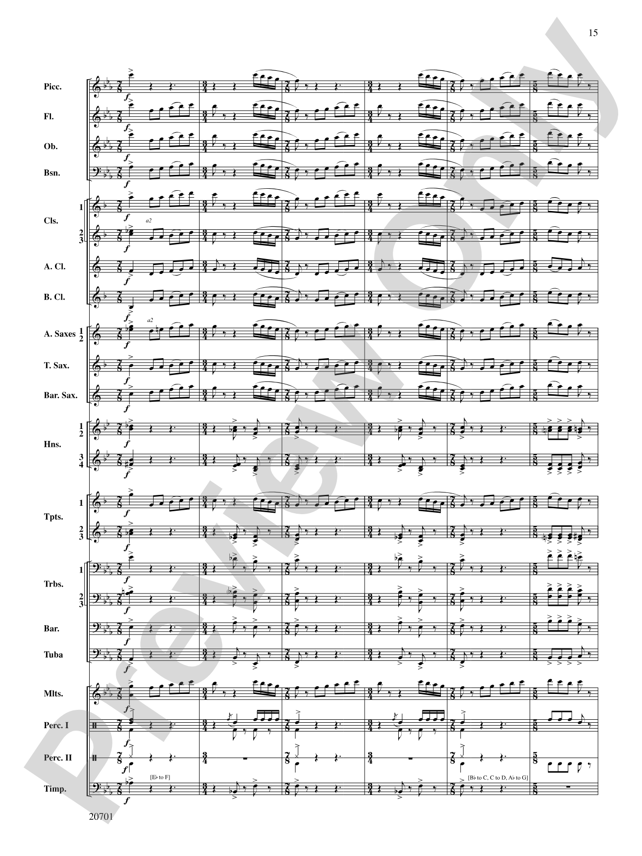 Lincoln Legend: Concert Band Conductor Score & Parts