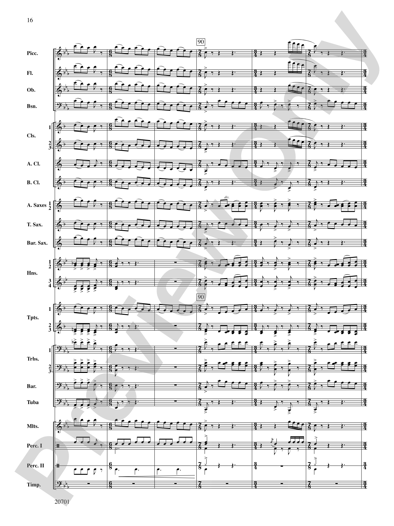 Lincoln Legend: Concert Band Conductor Score & Parts