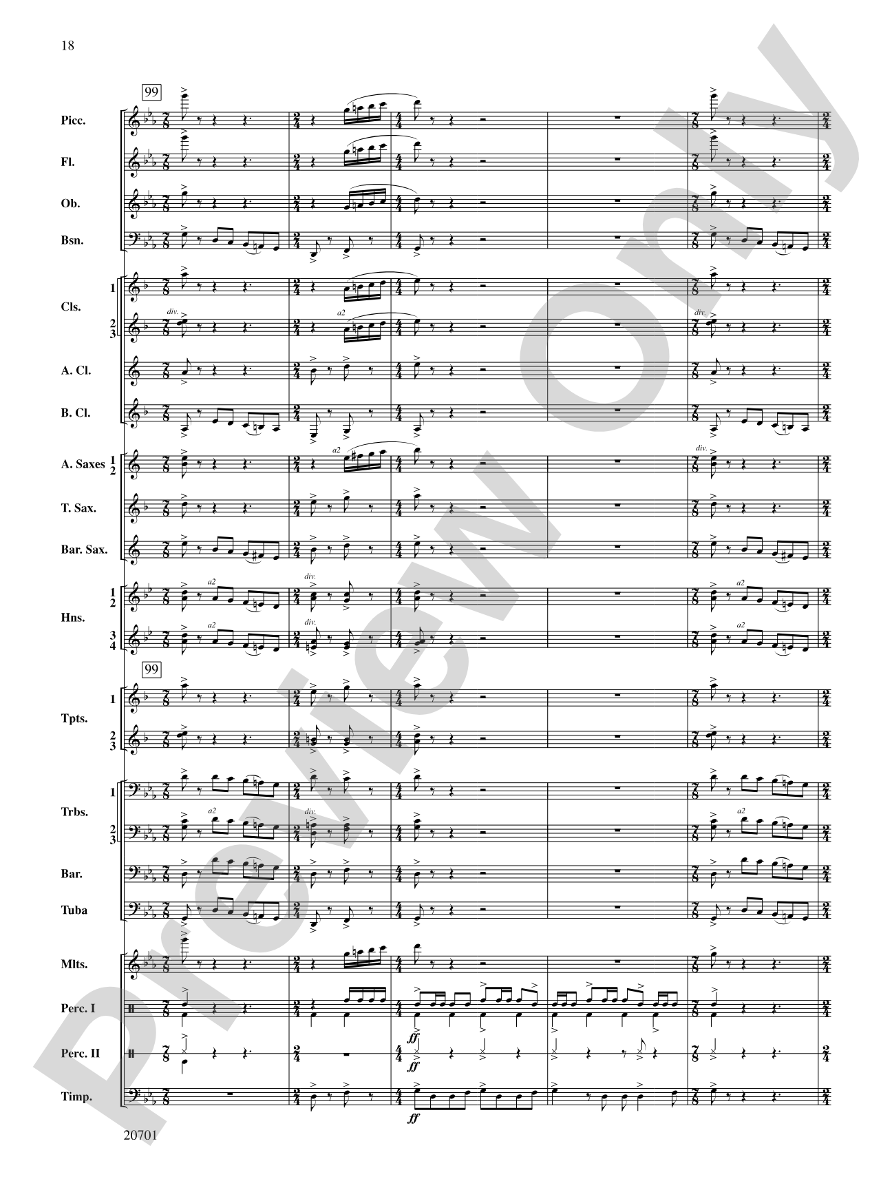 Lincoln Legend: Concert Band Conductor Score & Parts