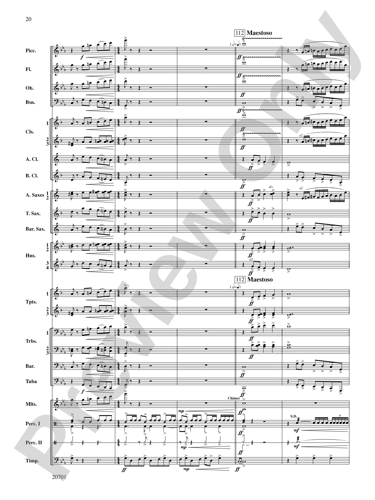 Lincoln Legend: Concert Band Conductor Score & Parts