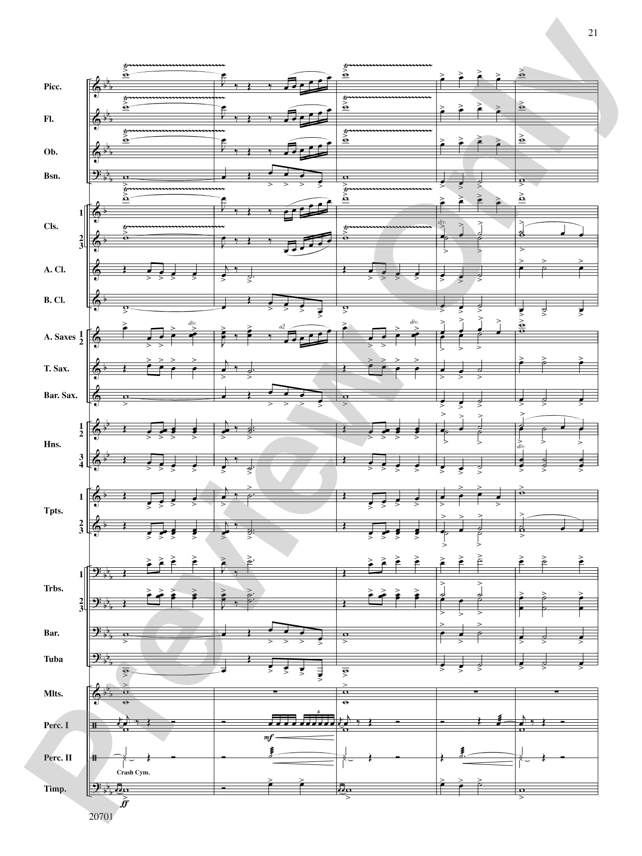 Lincoln Legend: Concert Band Conductor Score & Parts