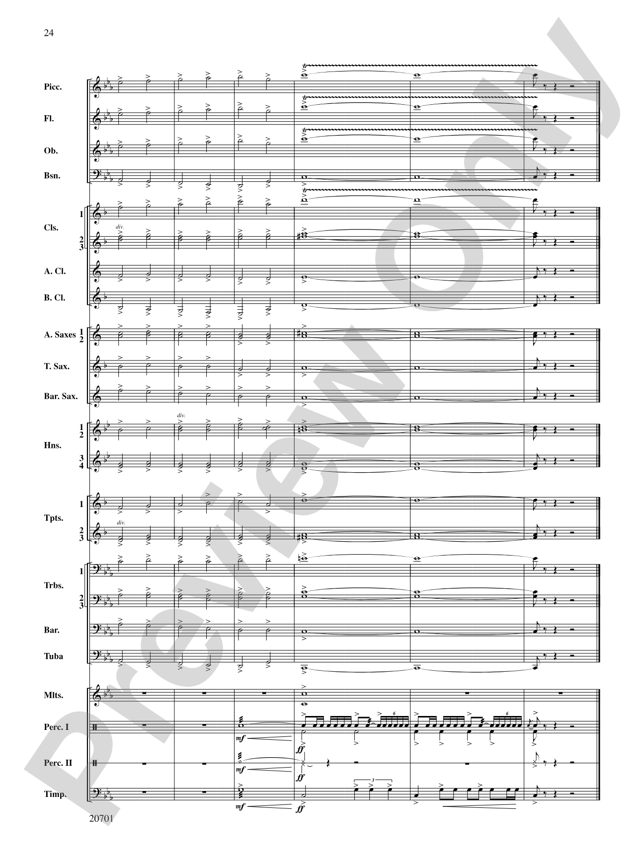 Lincoln Legend: Concert Band Conductor Score & Parts