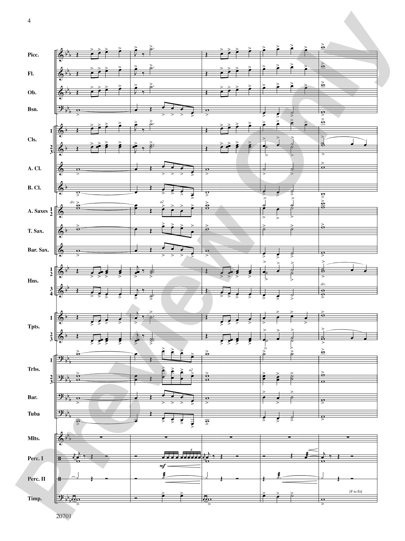 Lincoln Legend: Concert Band Conductor Score & Parts