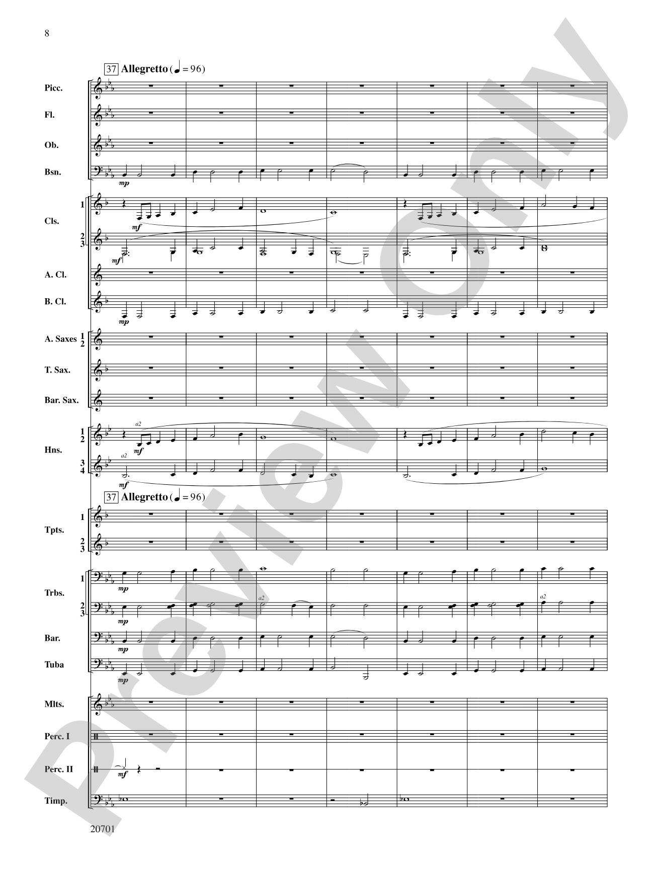Lincoln Legend: Concert Band Conductor Score & Parts