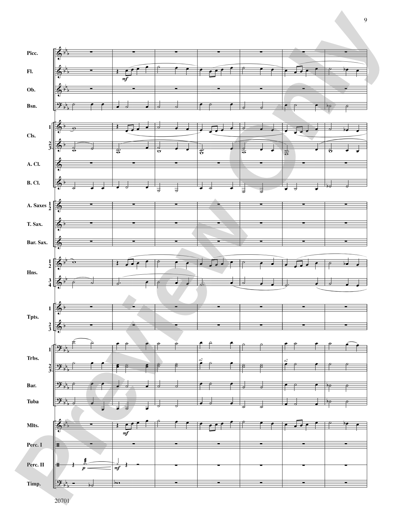 Lincoln Legend: Concert Band Conductor Score & Parts