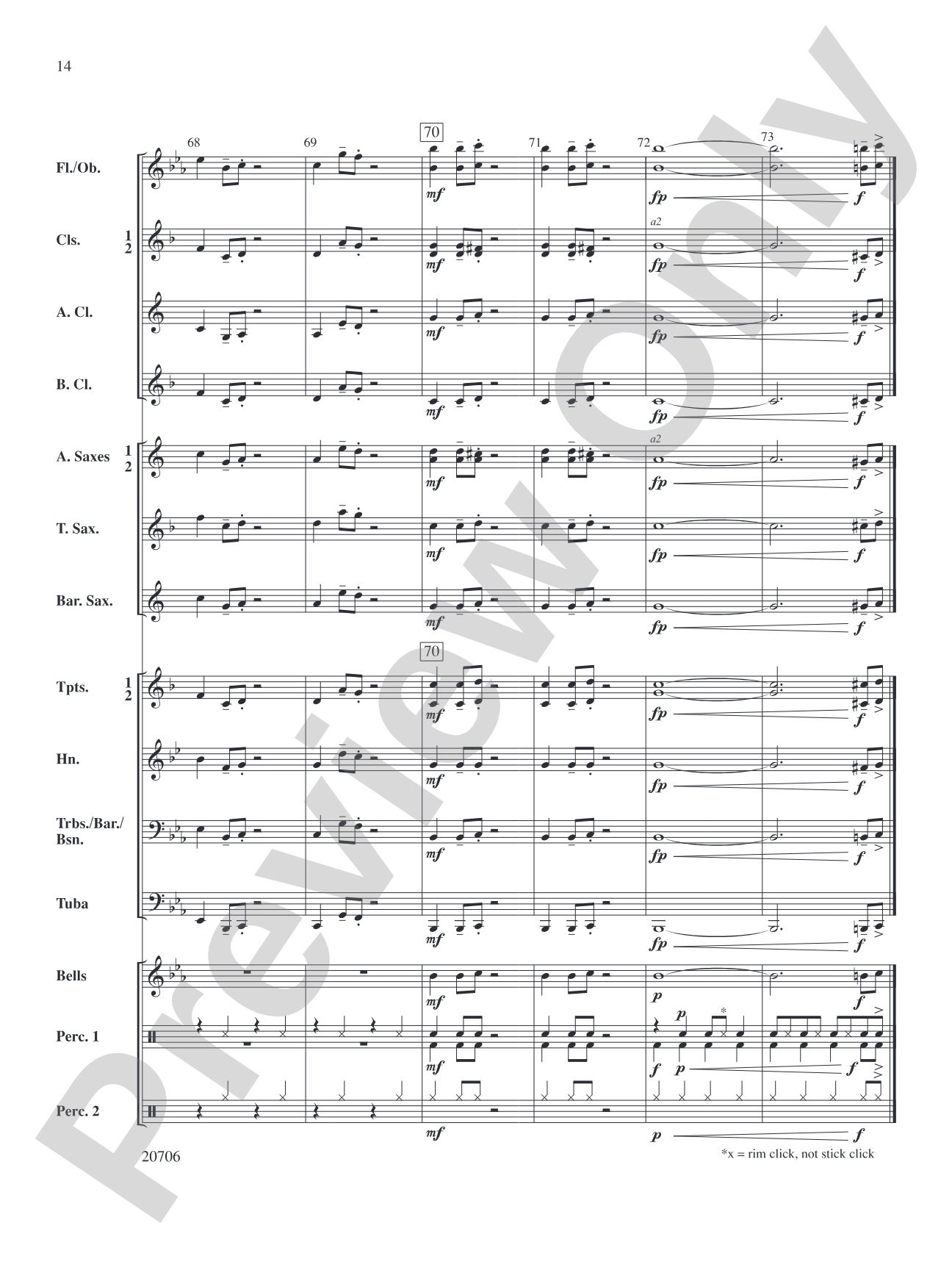 Walkin' Cool: Concert Band Conductor Score & Parts
