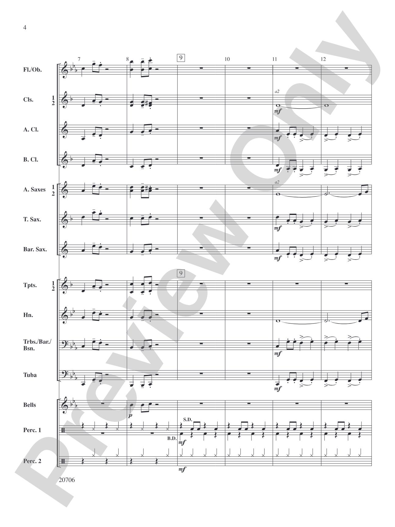 Walkin' Cool: Concert Band Conductor Score & Parts