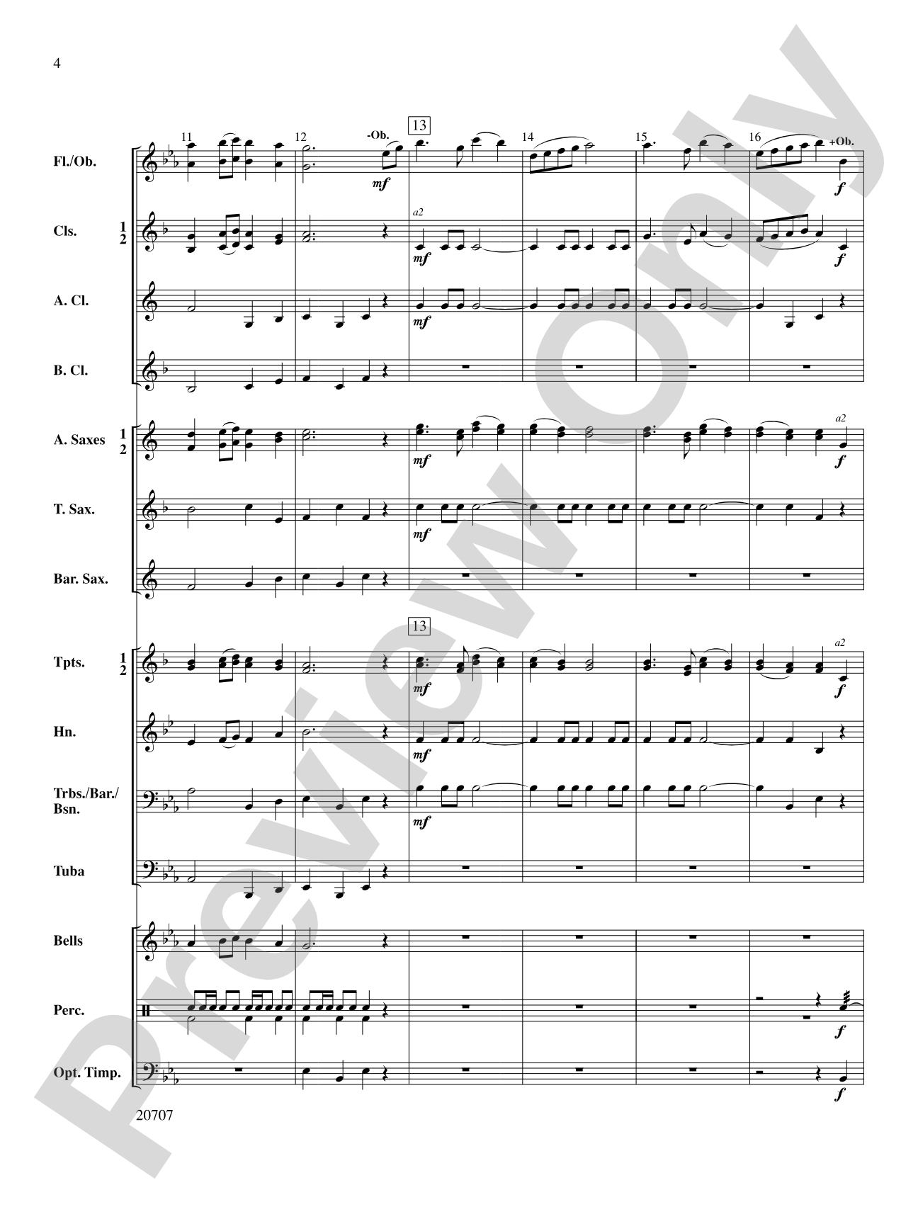 A Christmas Sampler: Concert Band Conductor Score & Parts