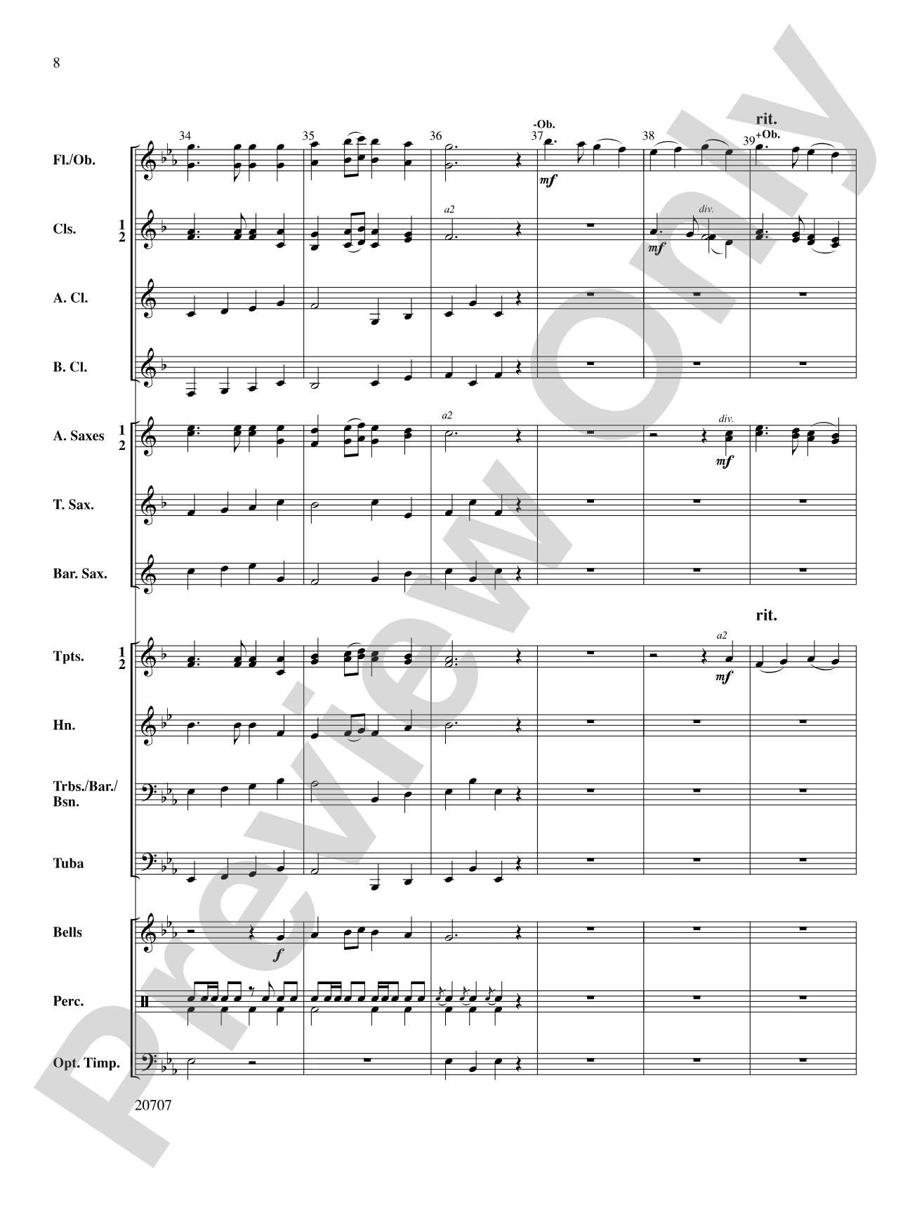 A Christmas Sampler: Concert Band Conductor Score & Parts
