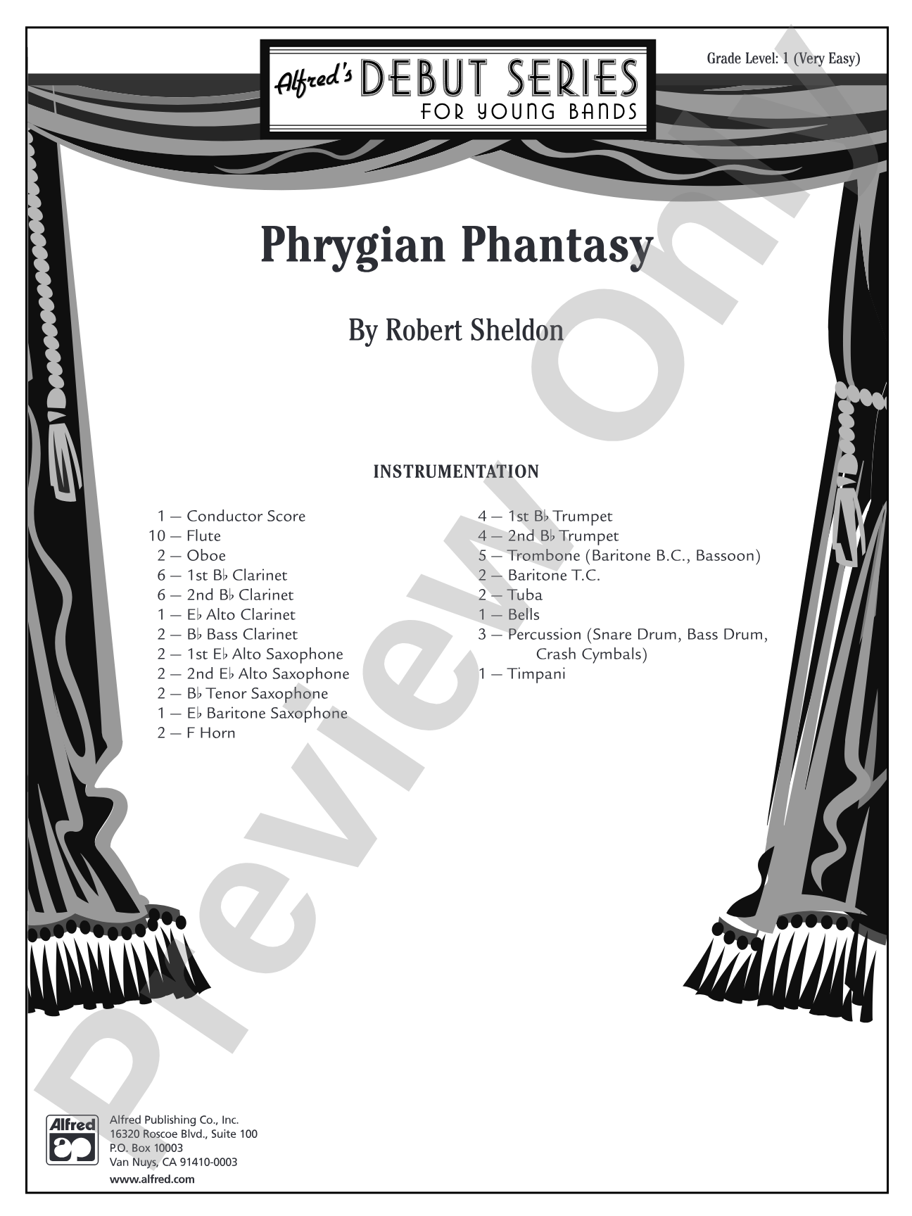 Phrygian Phantasy: Concert Band Conductor Score & Parts