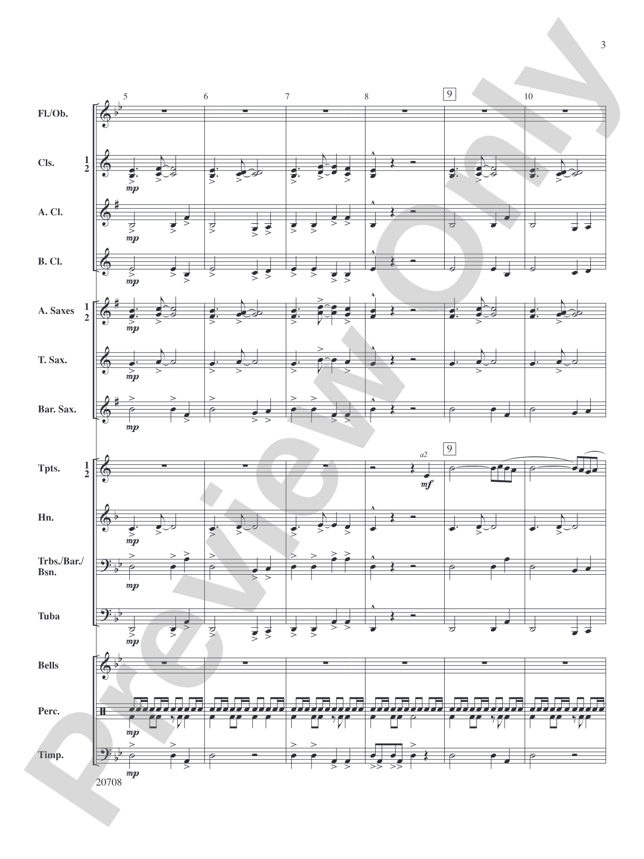 Phrygian Phantasy: Concert Band Conductor Score & Parts