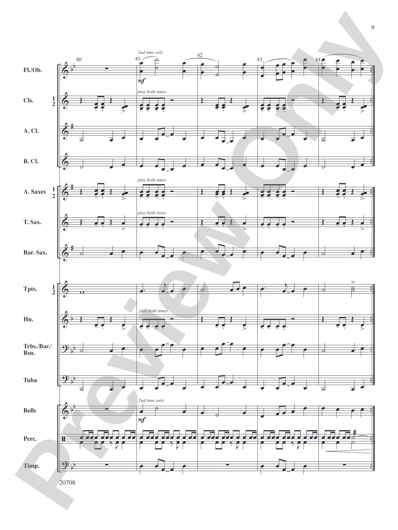 Phrygian Phantasy: Concert Band Conductor Score & Parts