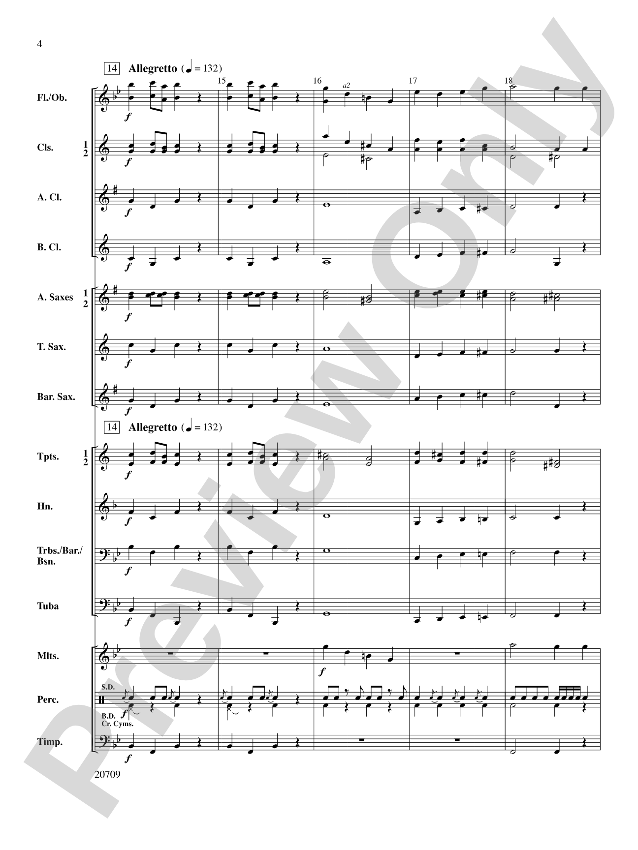 Academic Festival Overture: Concert Band Conductor Score & Parts