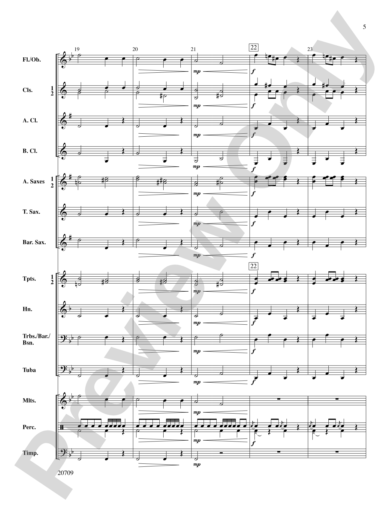 Academic Festival Overture: Concert Band Conductor Score & Parts