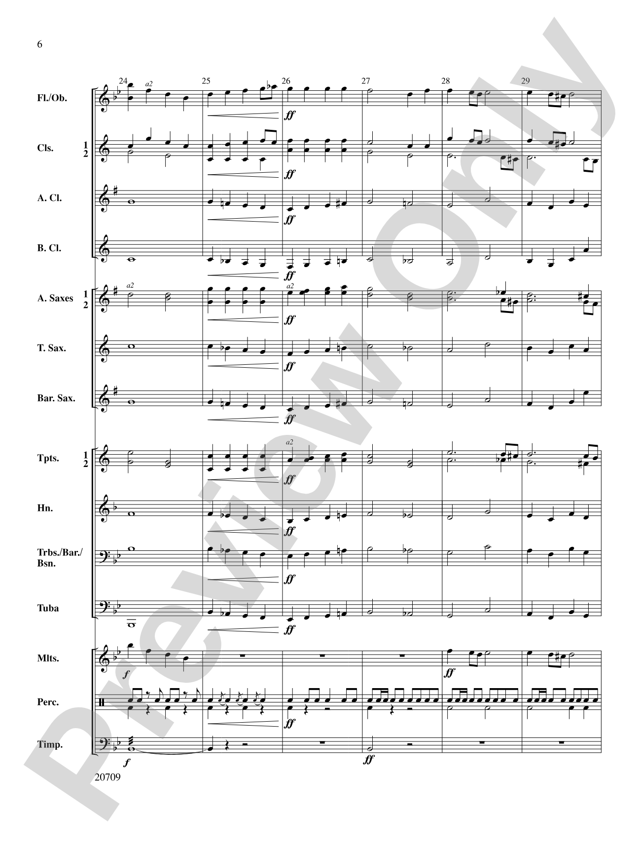 Academic Festival Overture: Concert Band Conductor Score & Parts