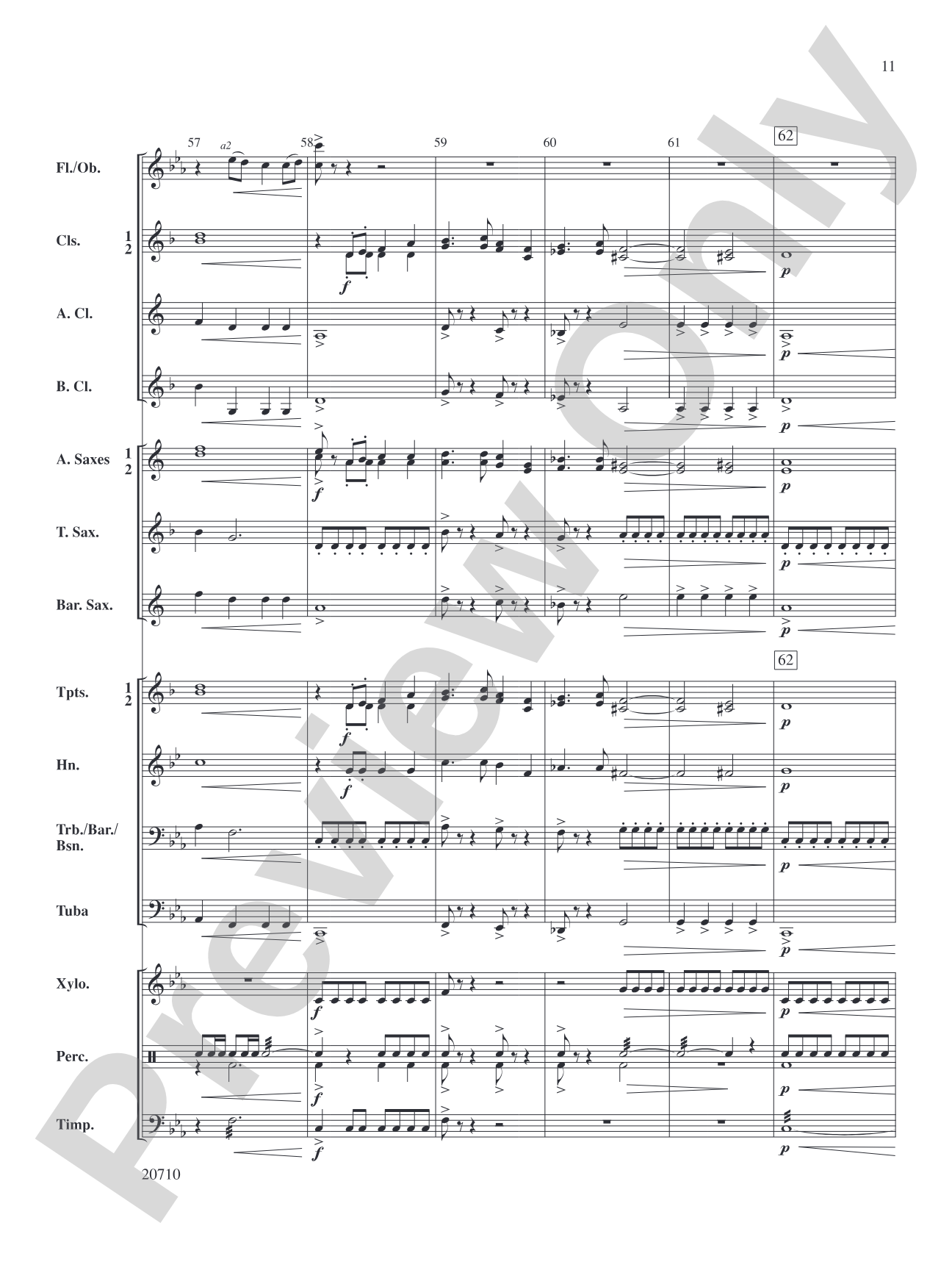 In Darkest Night: Concert Band Conductor Score & Parts
