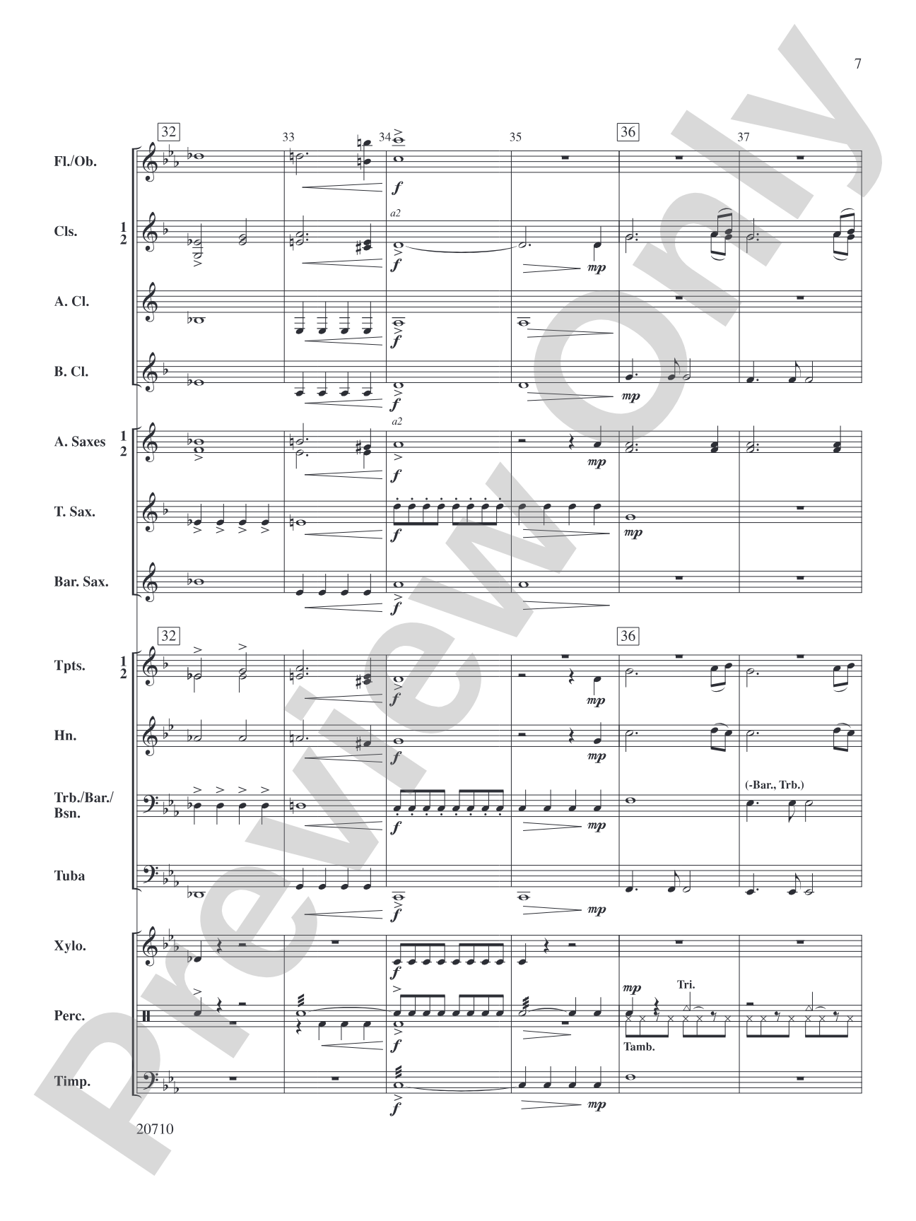 In Darkest Night: Concert Band Conductor Score & Parts