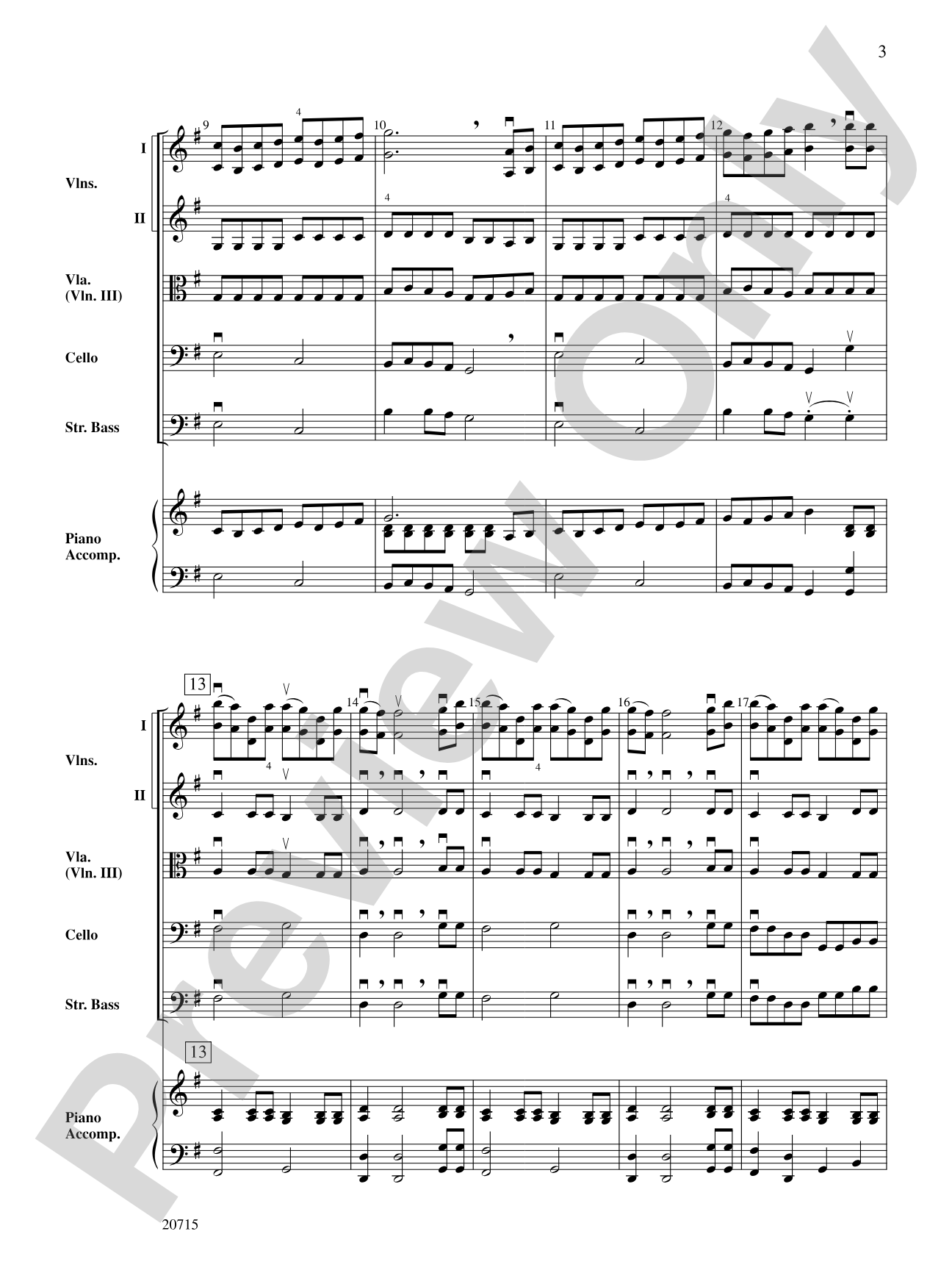 Finale (from Symphony No. 5): String Orchestra Conductor Score & Parts